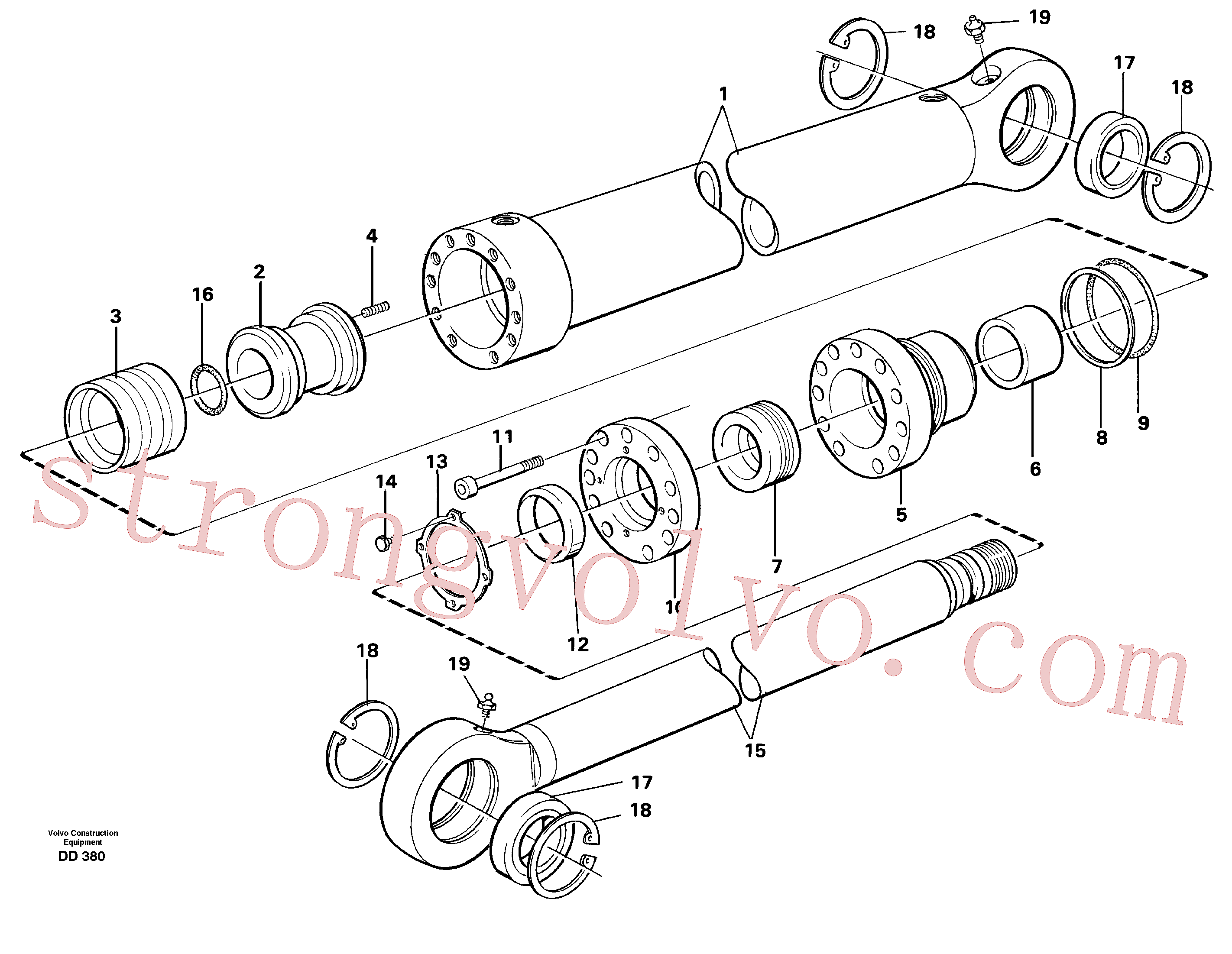 Atacado VOE14231335 Pistão Volvo escavadeira