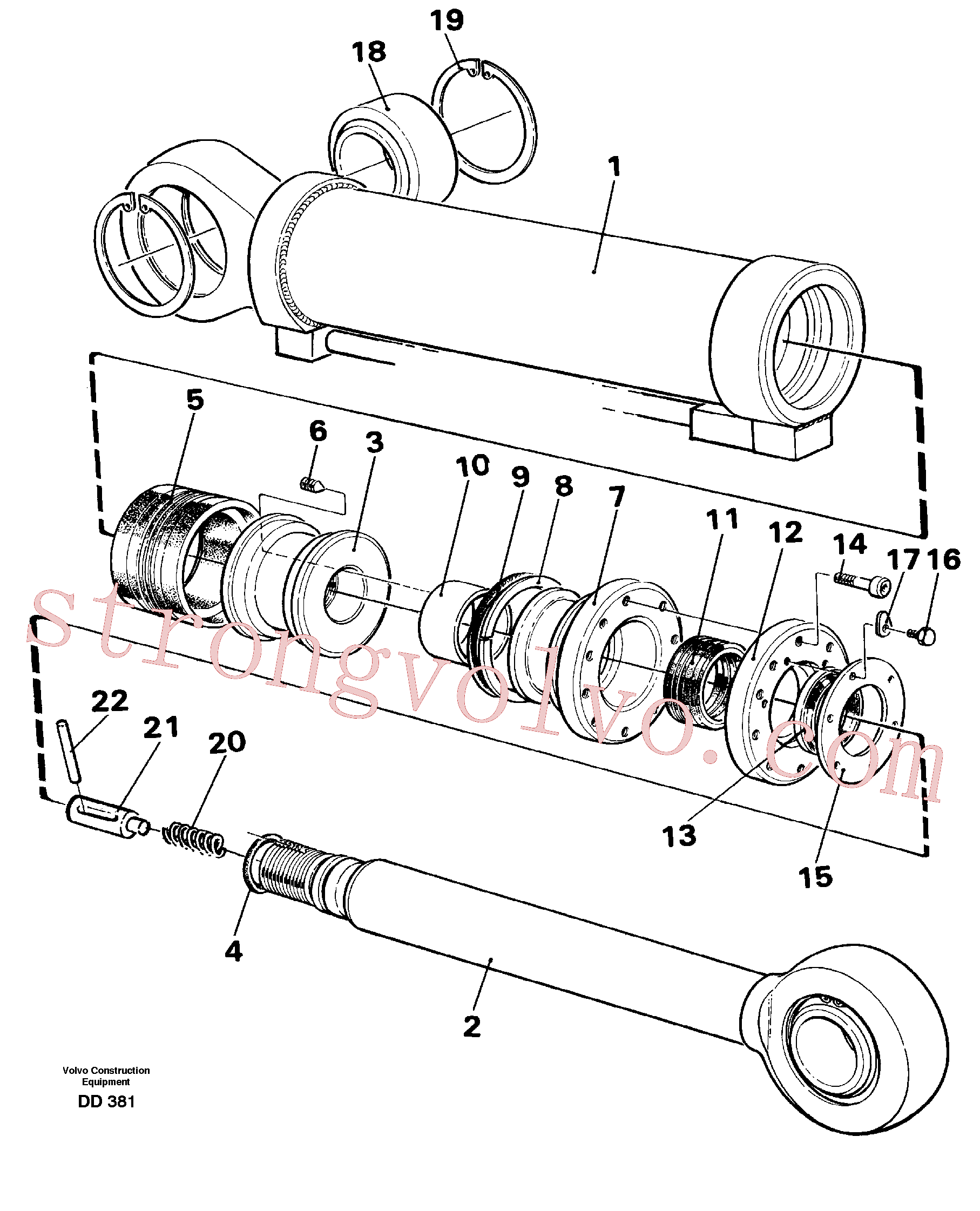 Volvo Acessórios para escavadeira VOE14230196 Bucha Acessórios