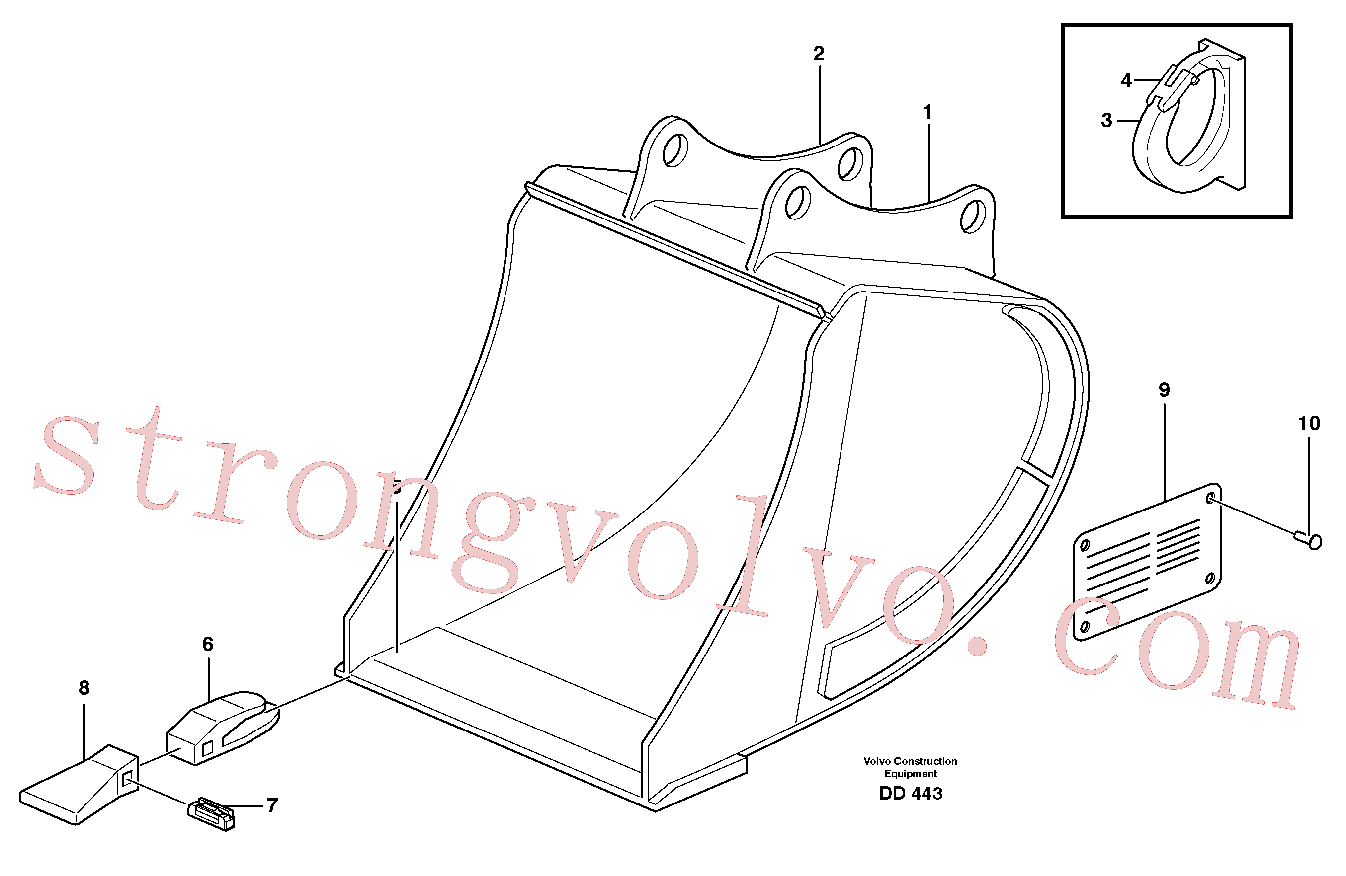 VOE14343368 Letreiro Inscreva-se para Volvo Acessórios para escavadeira