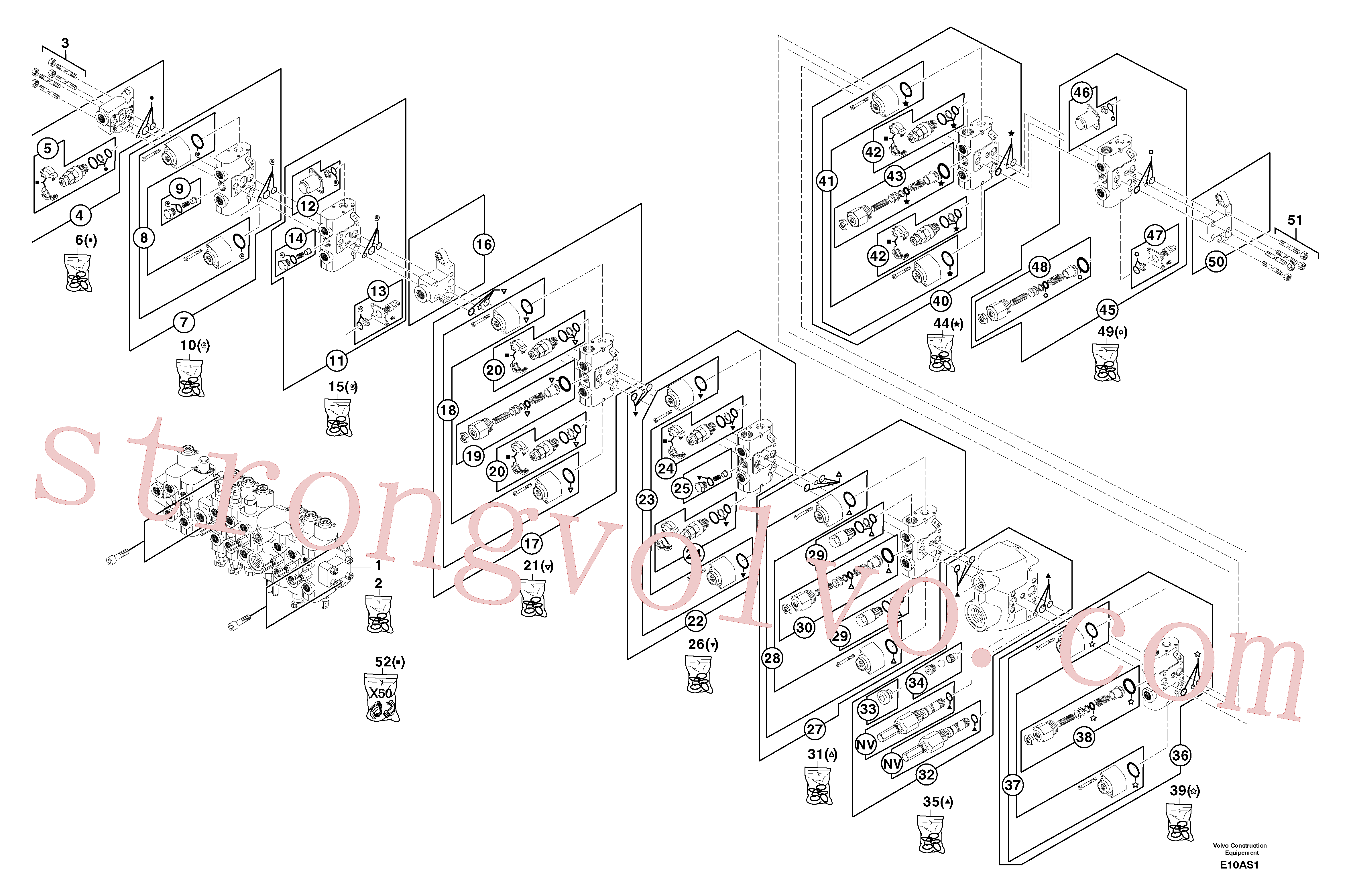 PJ7413222 Element Volvo escavadeira