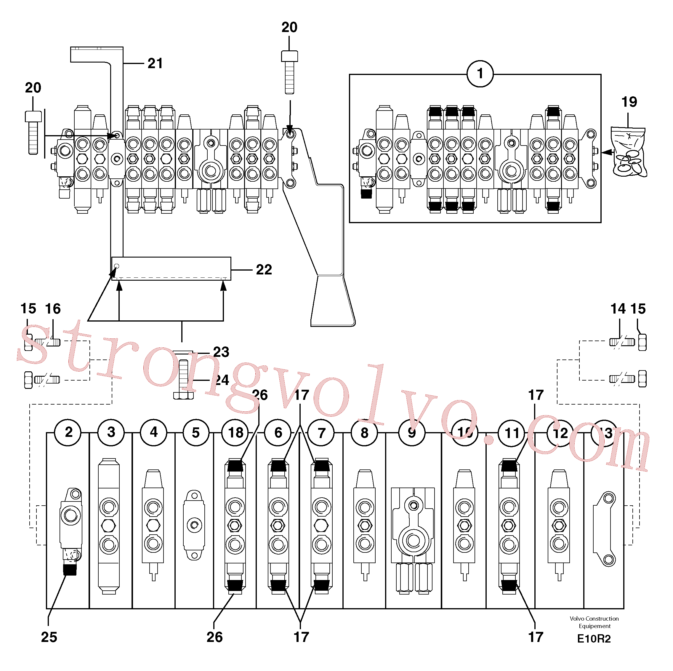 Atacado PJ7417197 Sealing Kit Volvo escavadeira