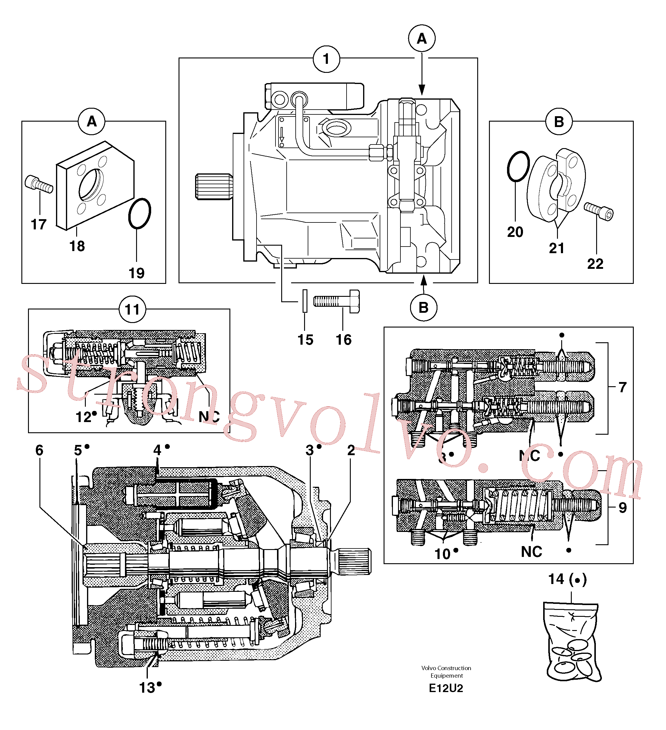 VOE11805070 Allen Head Scre Volvo escavadeira