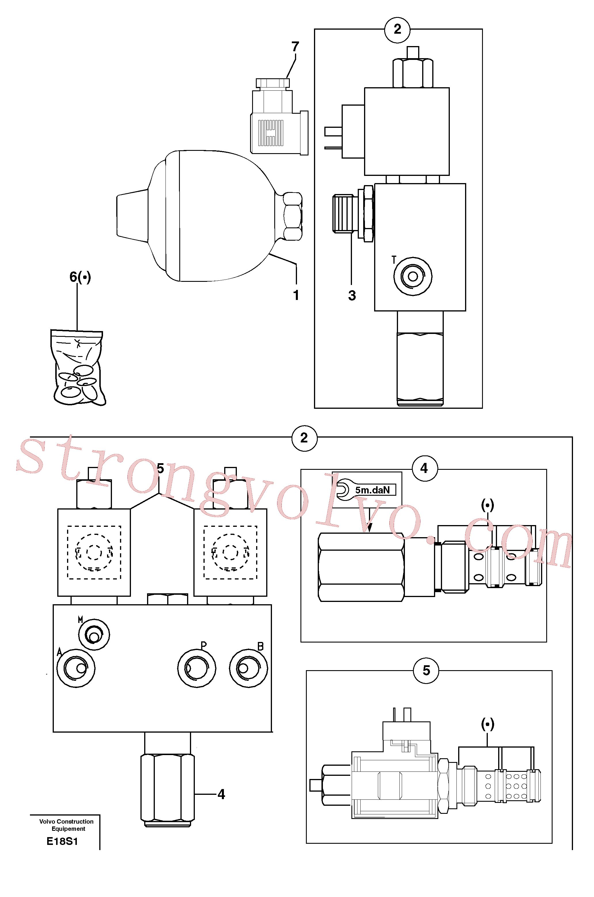 PJ5220022 Volvo Acumulador / electroválvula(E18S1 Montagem)