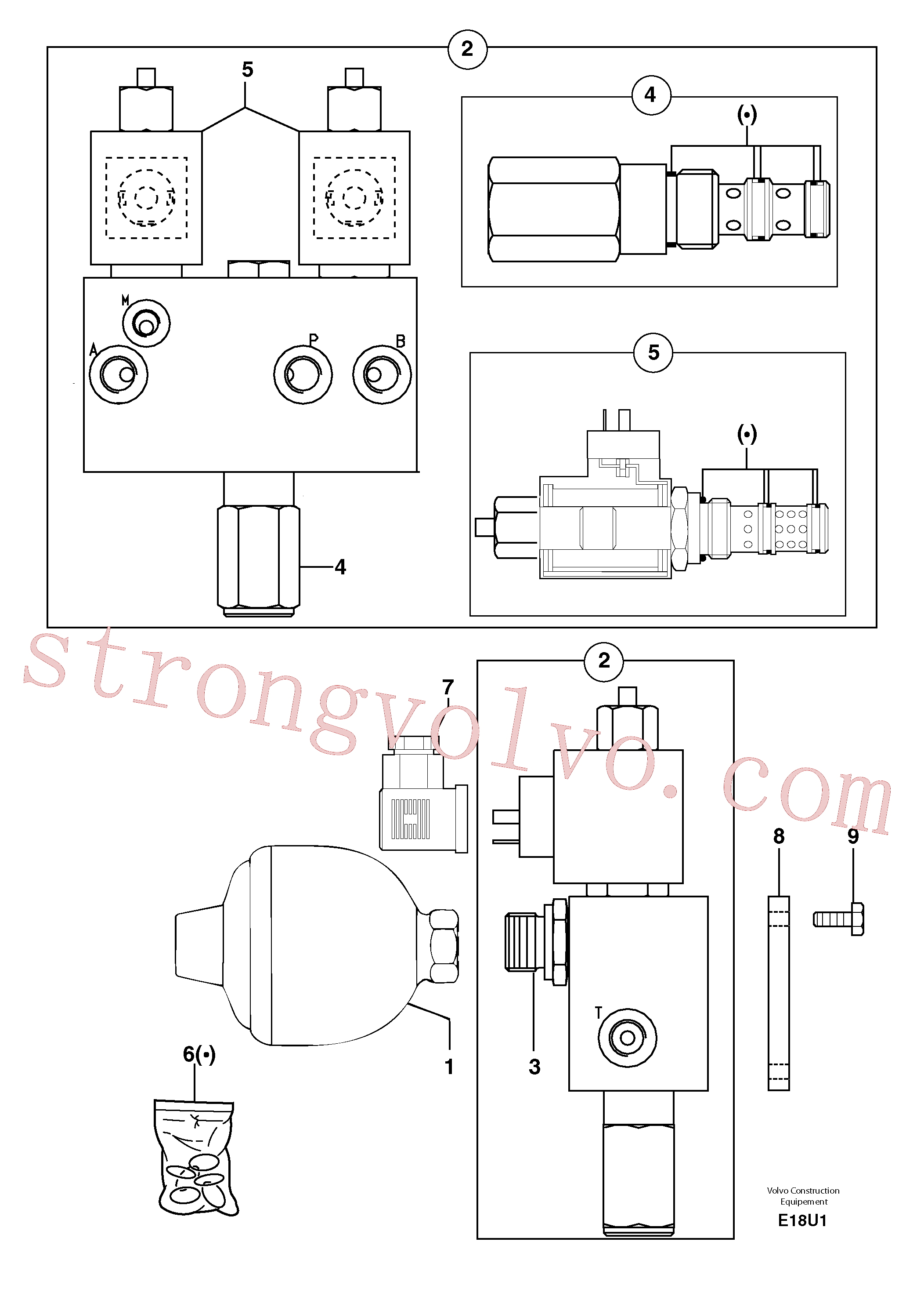 PJ5220022 Volvo Acumulador / electroválvula(E18U1 Montagem)