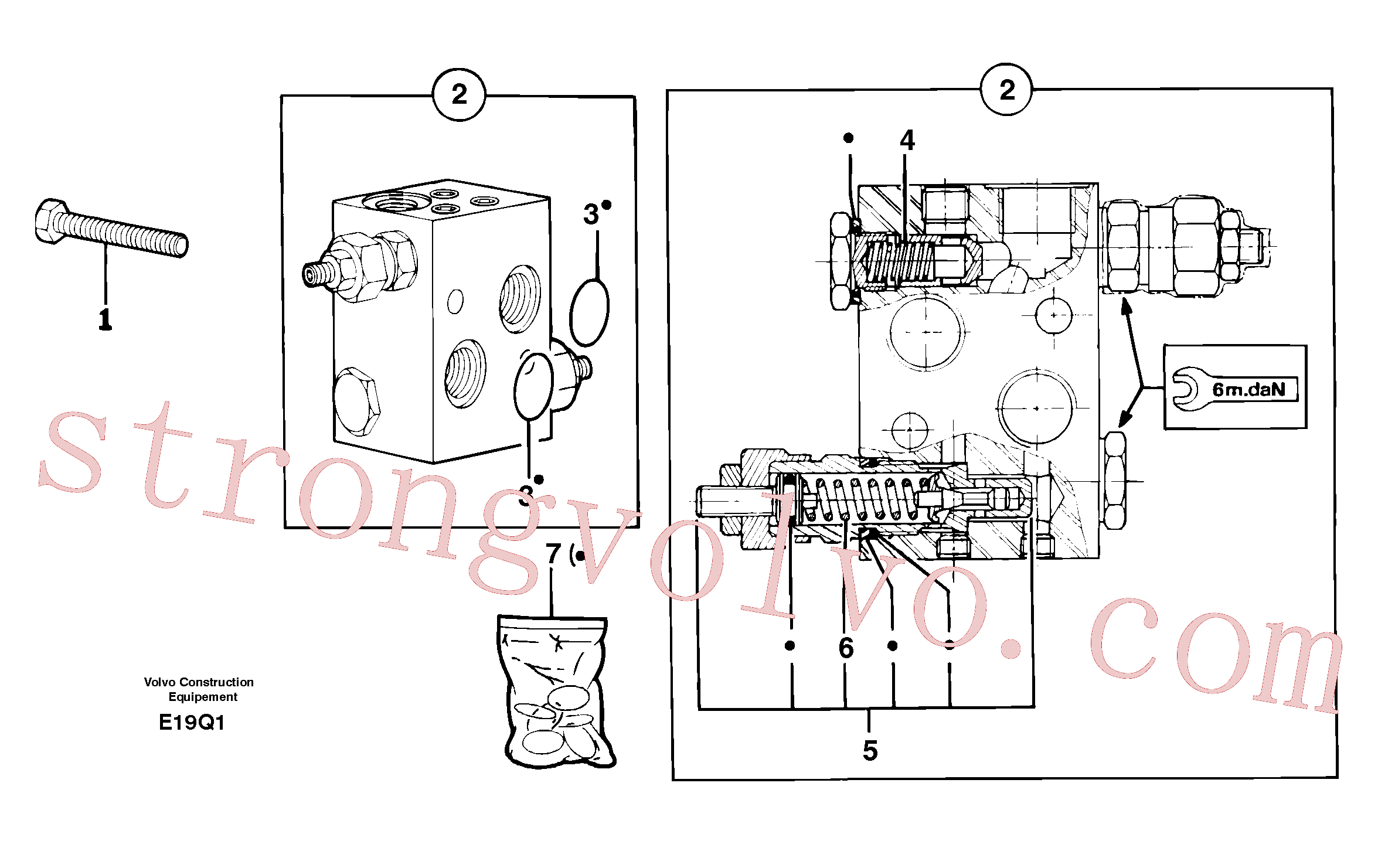 Volvo Acessórios para escavadeira PJ7412961 Sealing Kit Acessórios