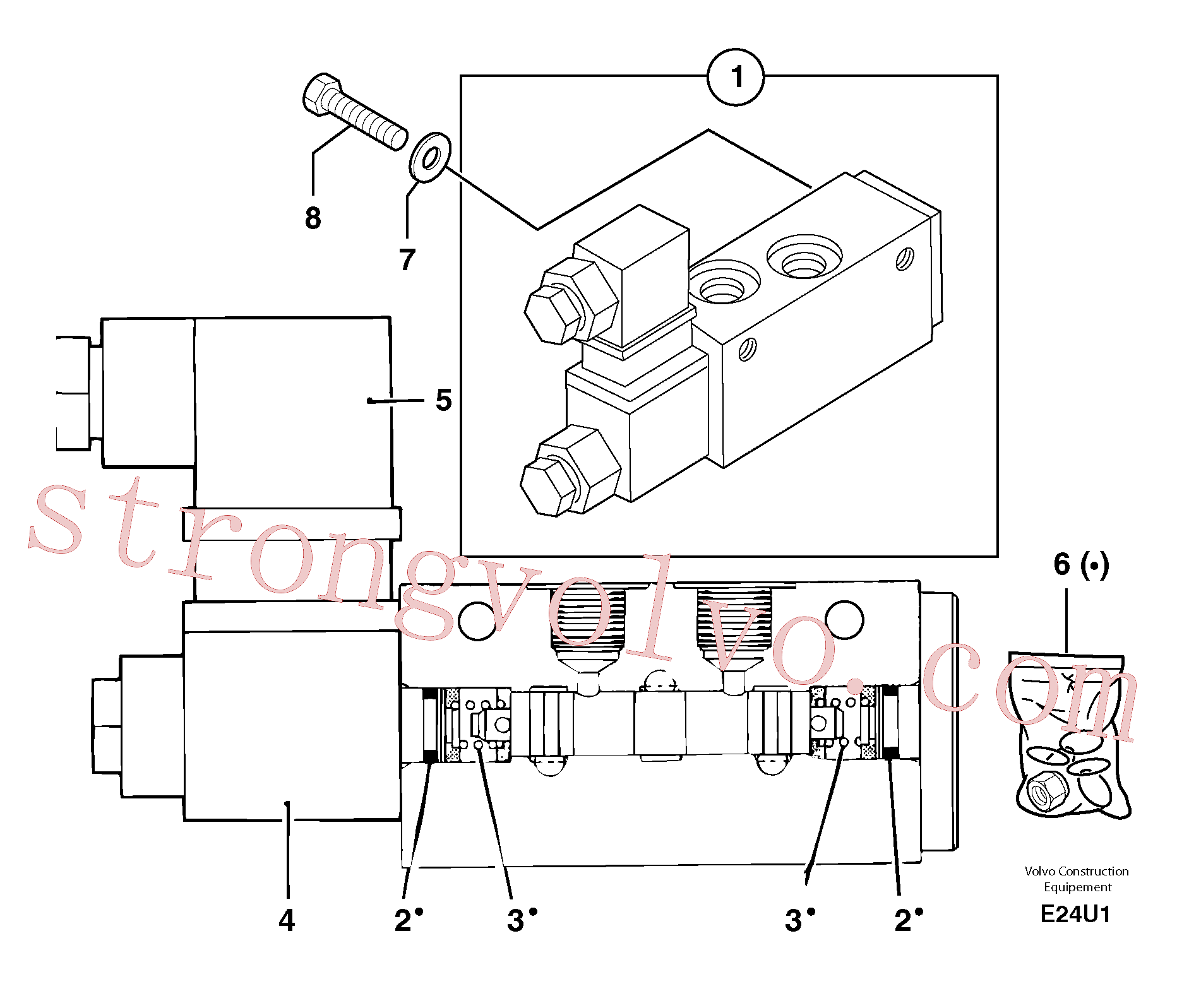 PJ4380301 Screw Inscreva-se para Volvo Acessórios para escavadeira