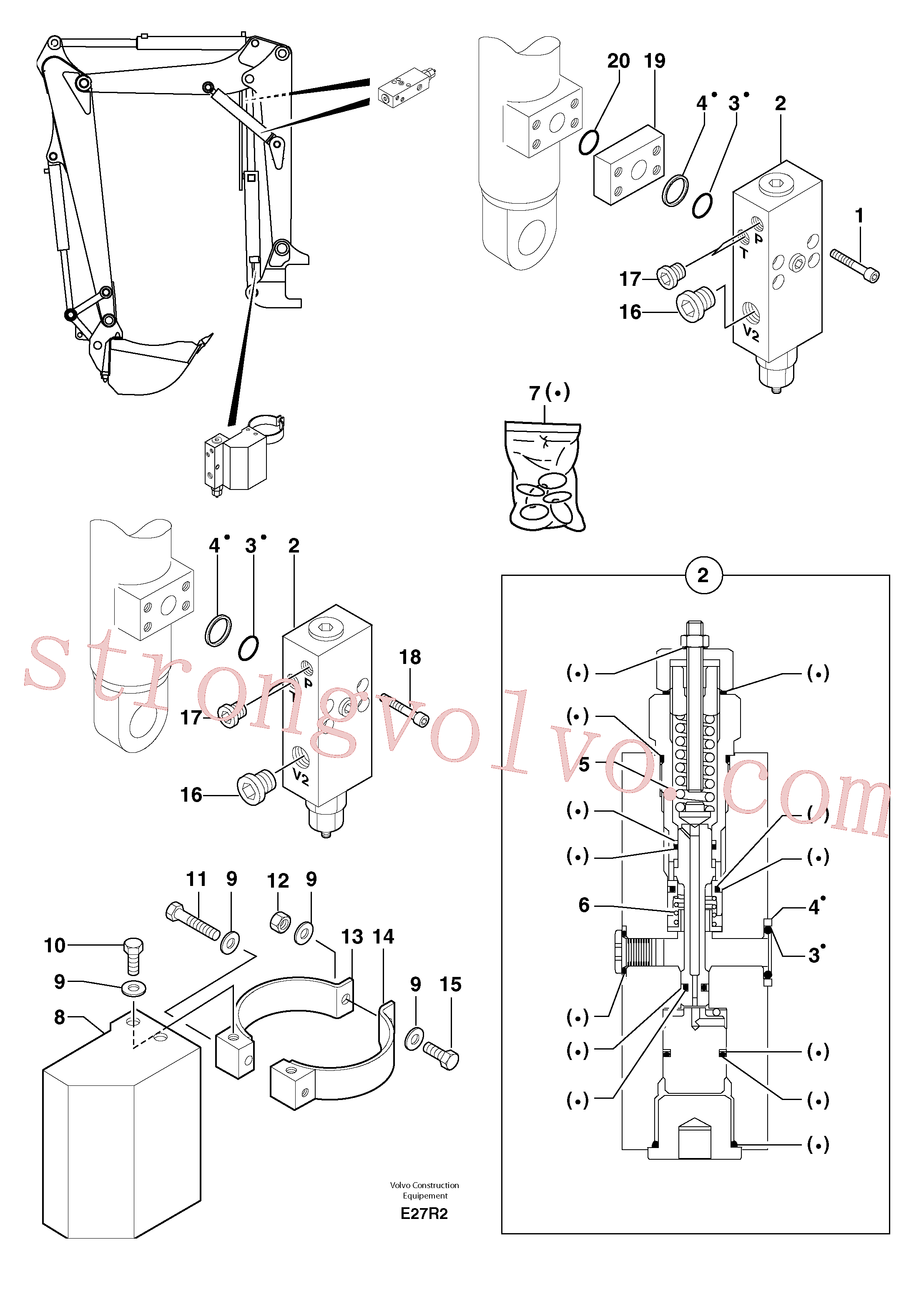 Atacado PJ4690440 Flange Half Volvo escavadeira