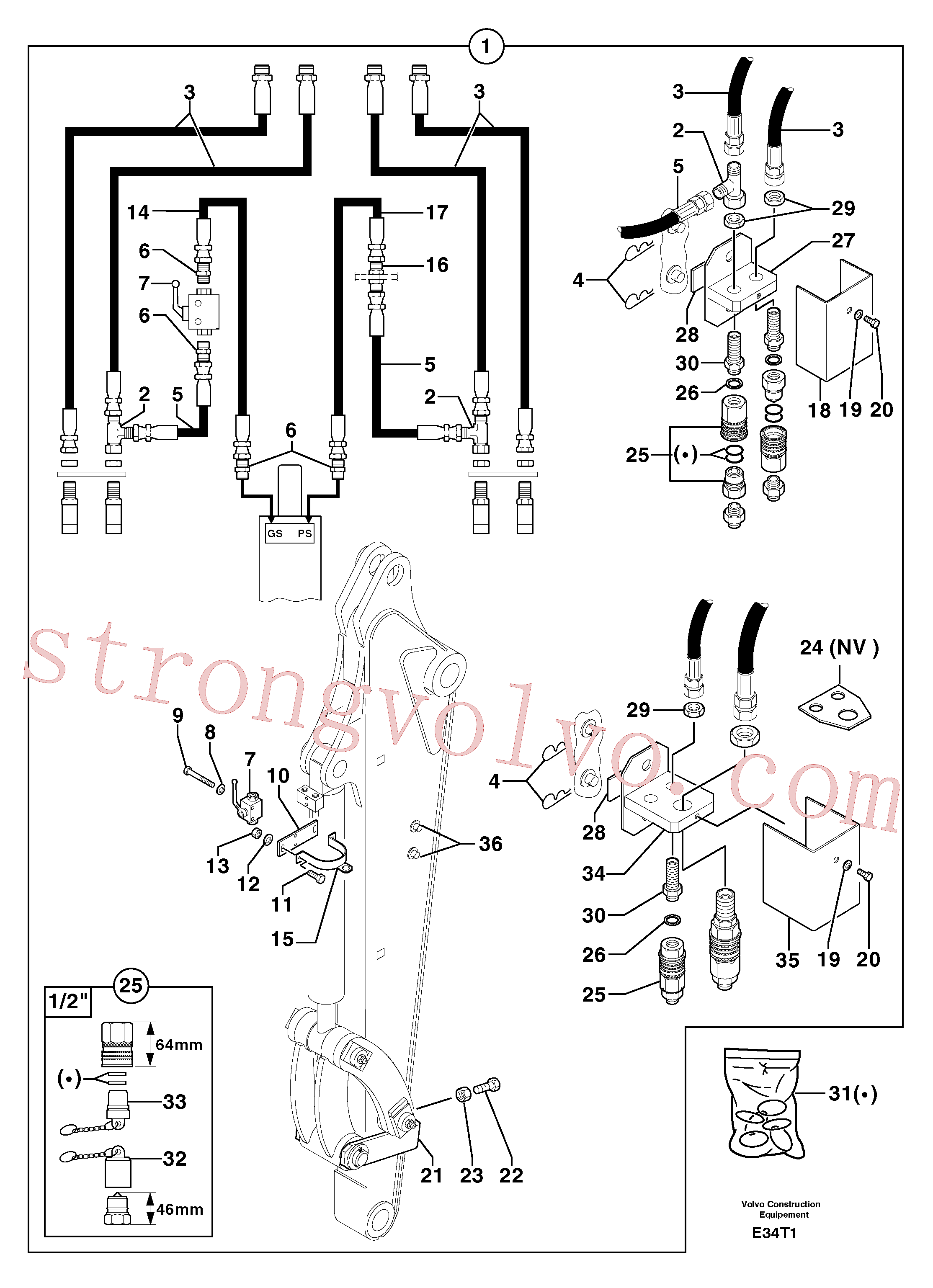Volvo Montagem PJ5040733 Apron Acessórios