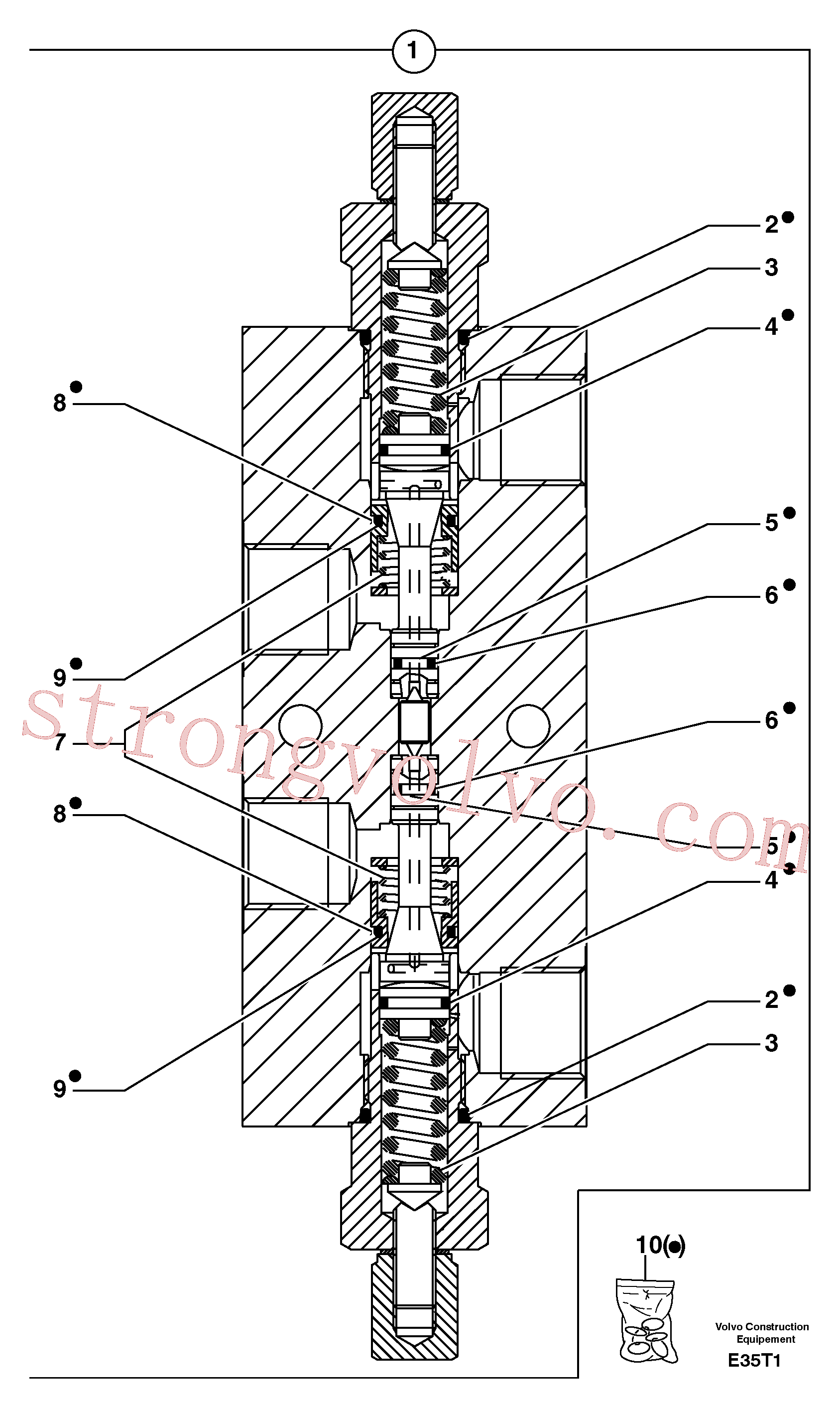 PJ7417414 Back-up ring Inscreva-se para Volvo Acessórios para escavadeira