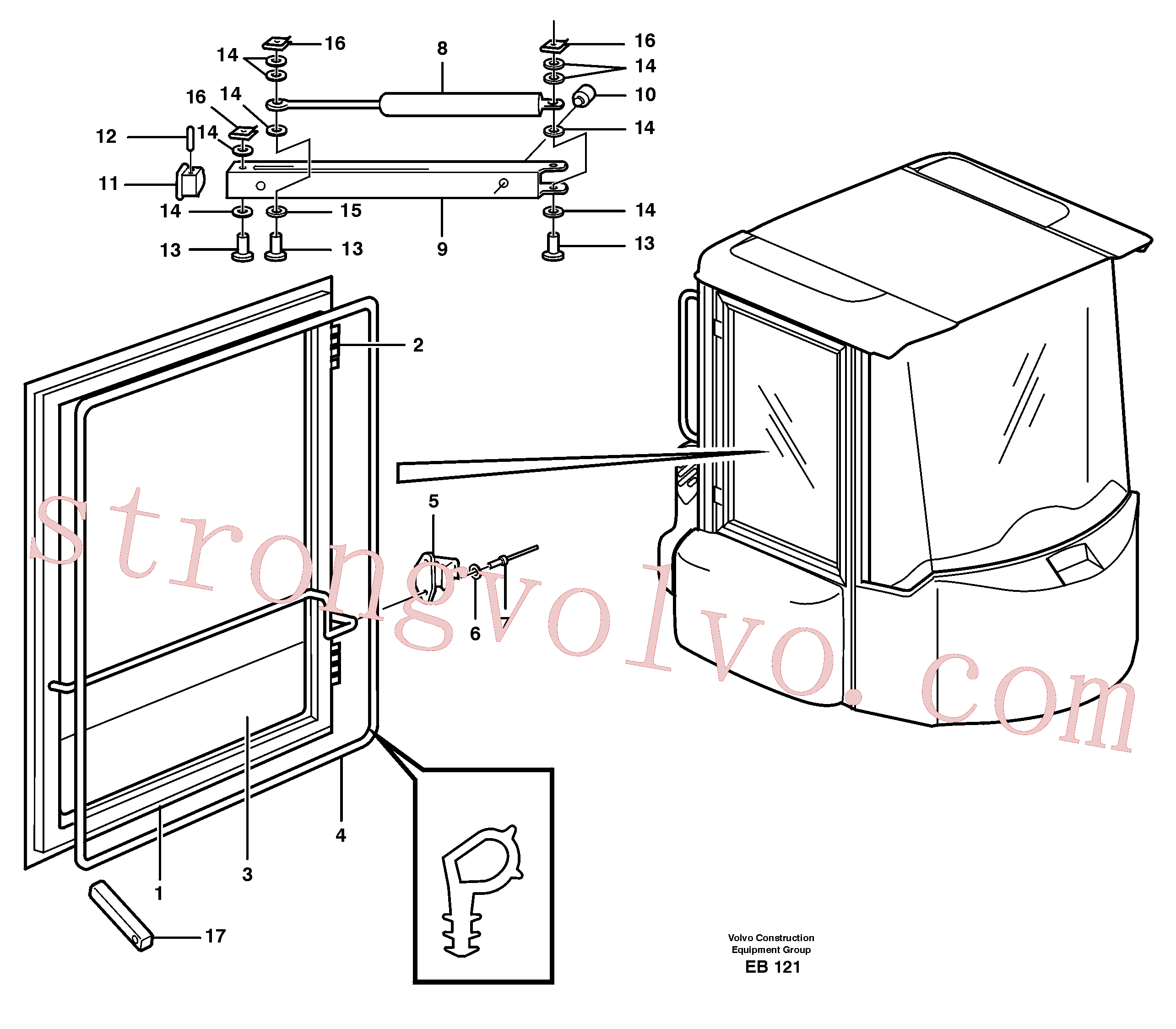 VOE13965596 Rebite cego Volvo escavadeira