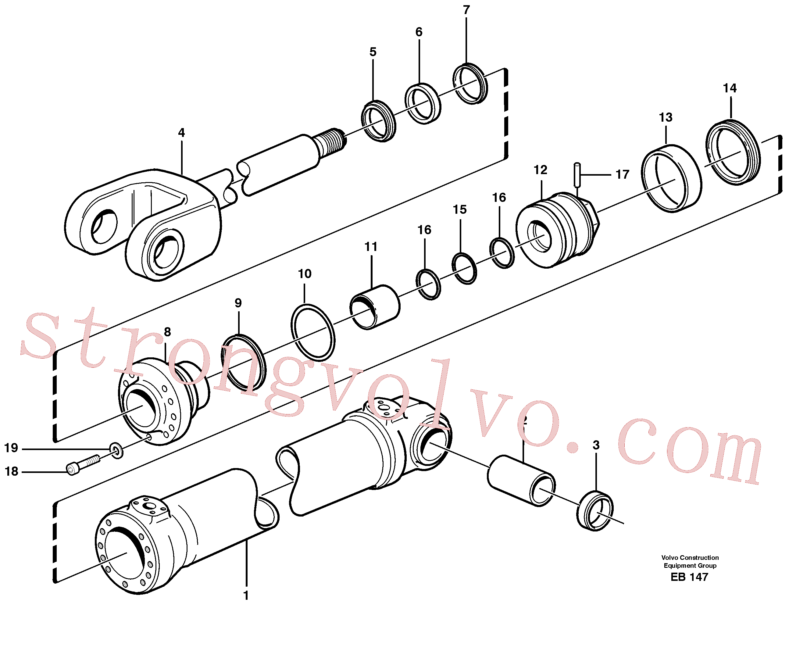 VOE11005057 Anel raspador Inscreva-se para Volvo Acessórios para escavadeira