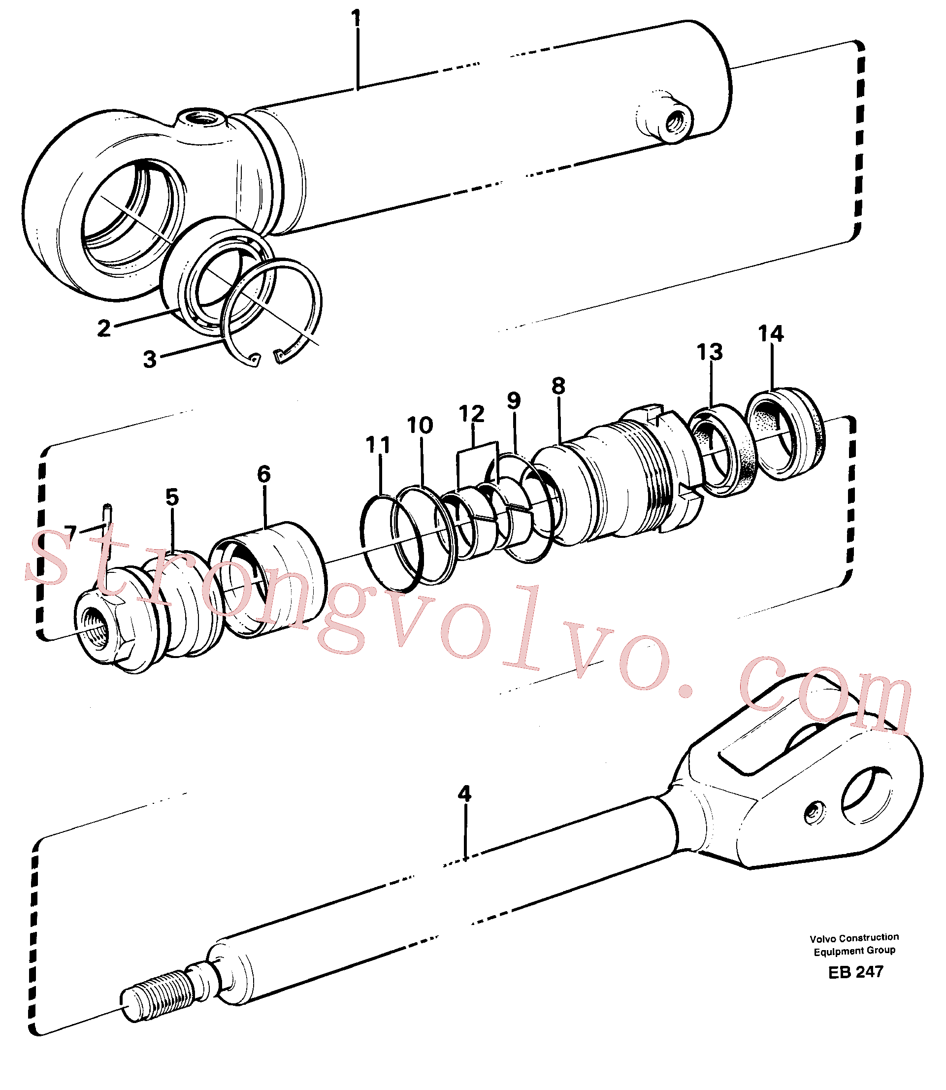 Volvo Acessórios para escavadeira VOE4784044 Retentor biela Acessórios