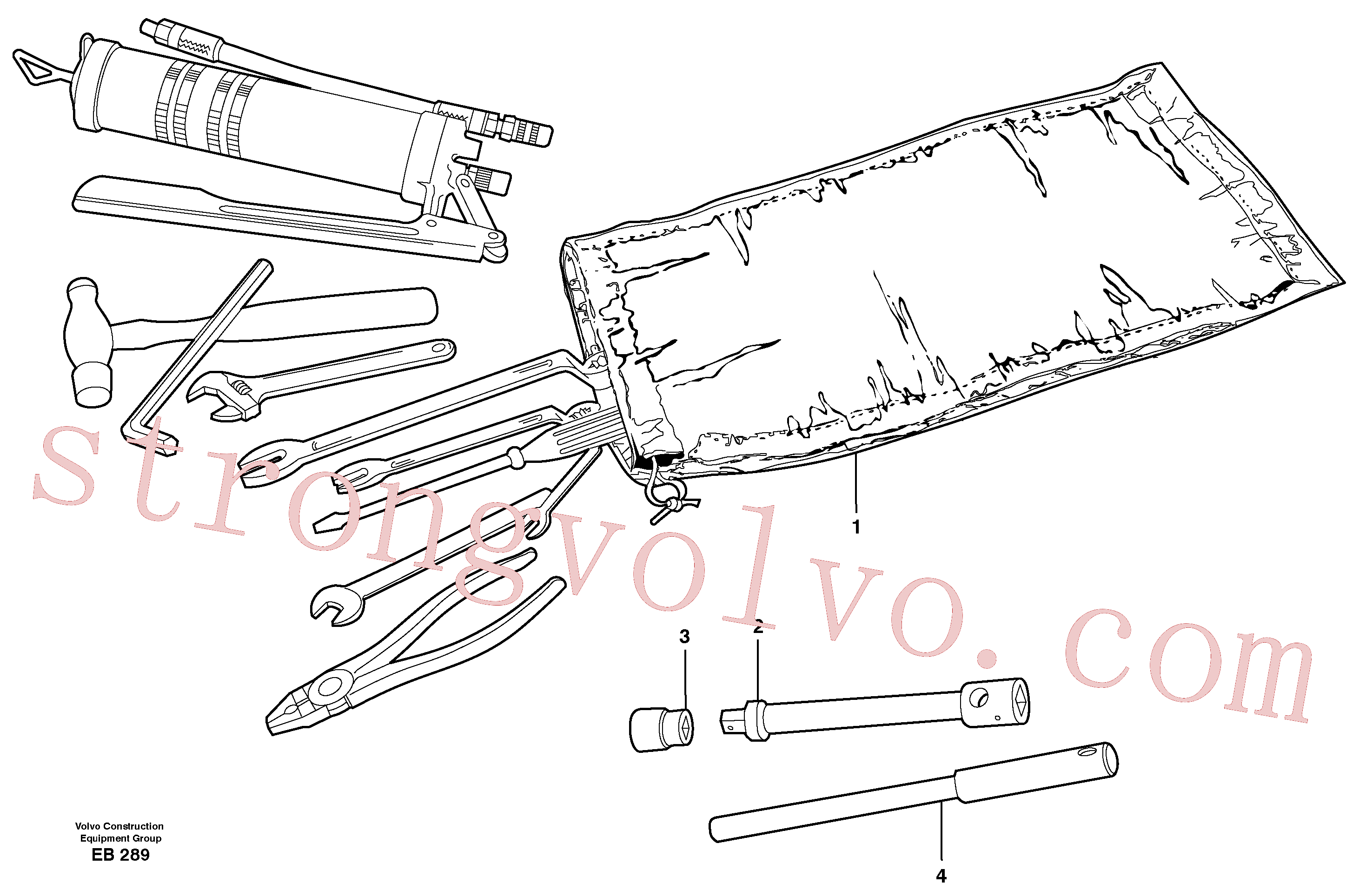 VOE14013338 Volvo Ferramentas(EB289 Montagem)