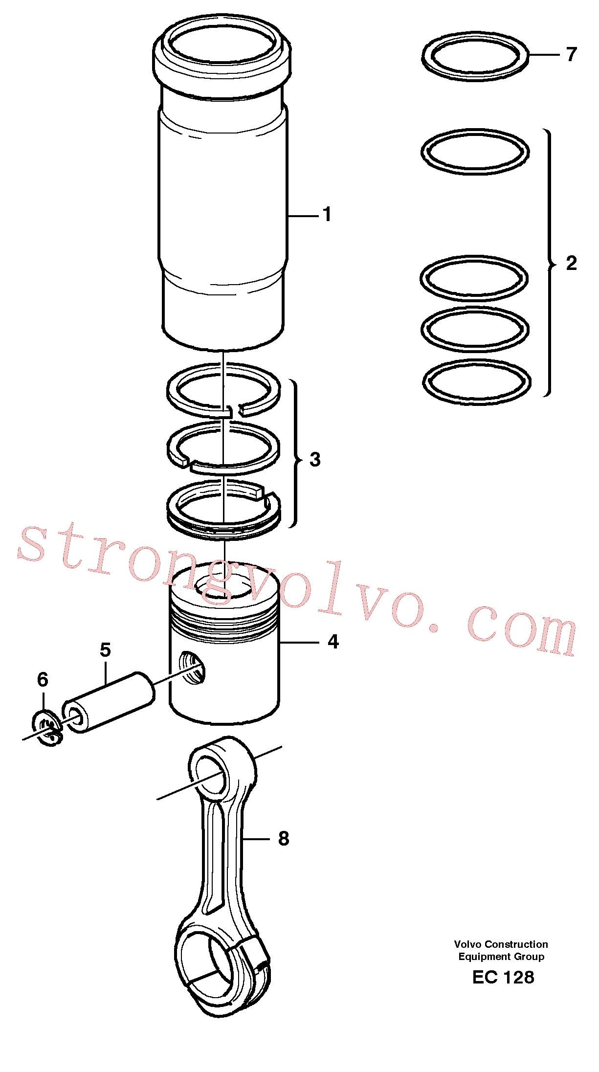 VOE914523 Volvo(EC128 Montagem)