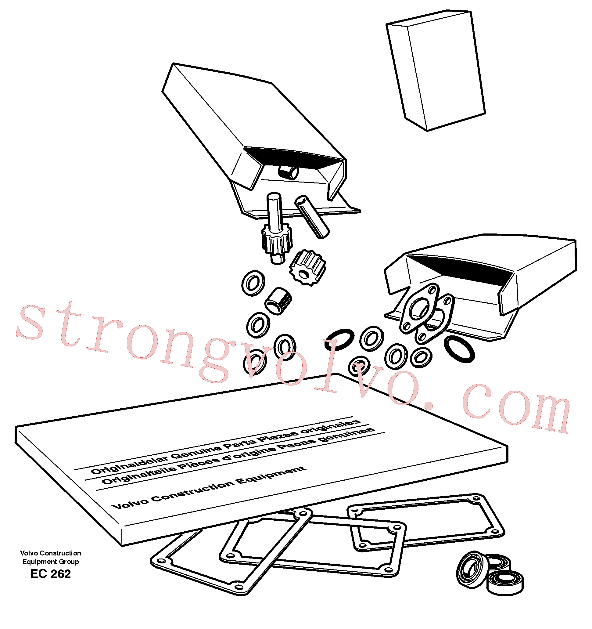 VOE784467 Volvo Kit de reparação para a transmissão(EC262 Montagem)