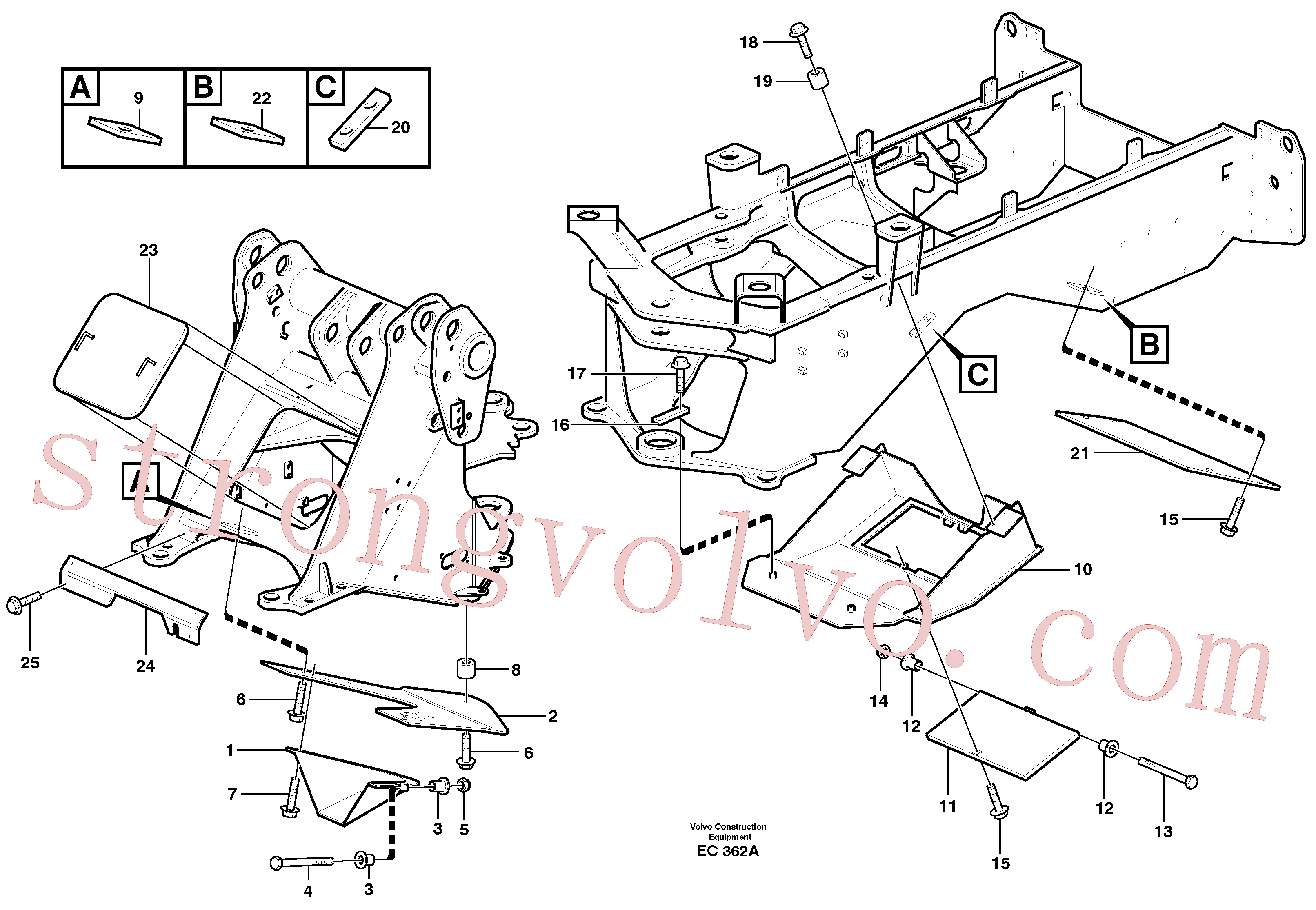 VOE949708 Volvo(EC362A Montagem)