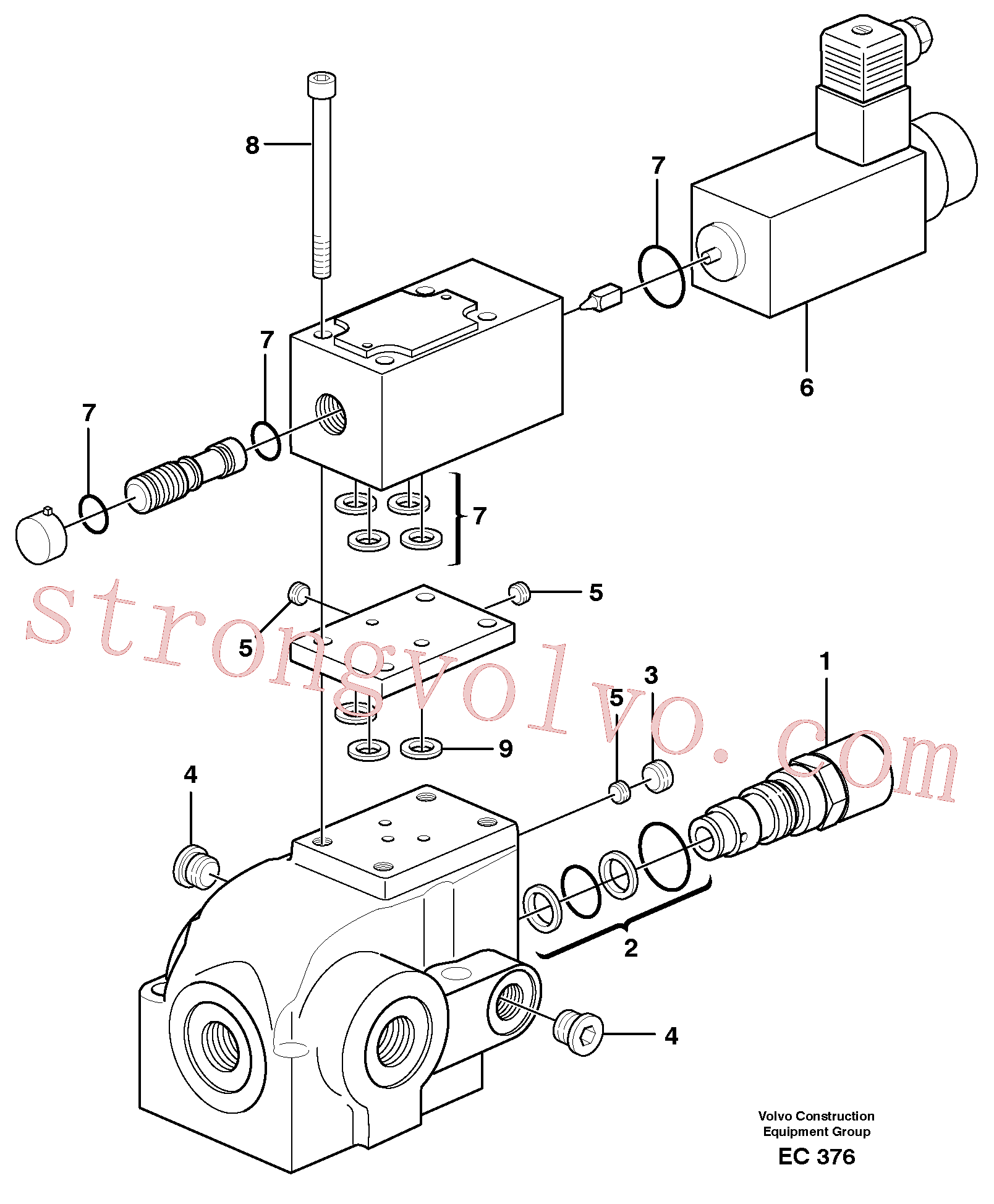 Volvo Montagem VOE11707303 Anel de vedação Acessórios