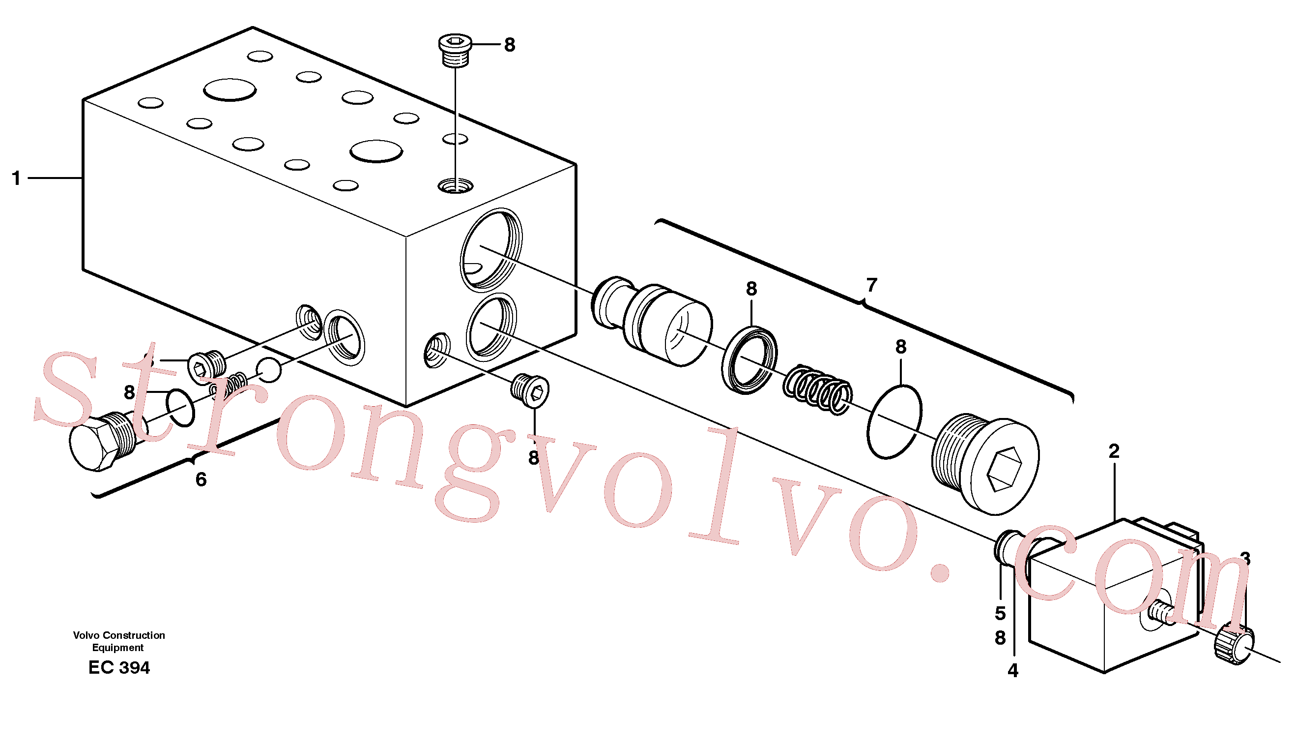 VOE11706789 Jogo de vedação Volvo escavadeira