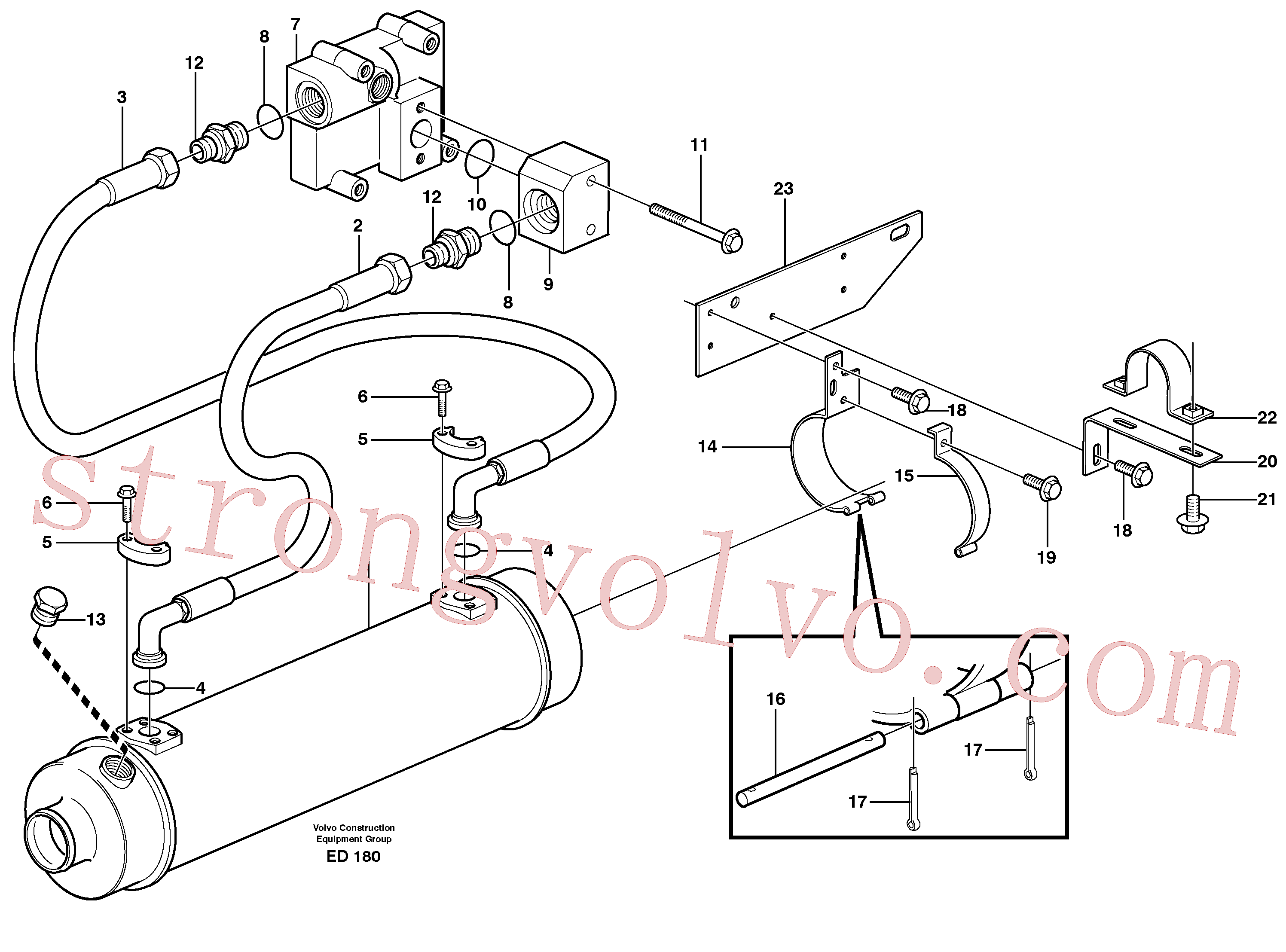 Volvo VOE984758 Parafuso flangeado Volvo Acessórios para escavadeira
