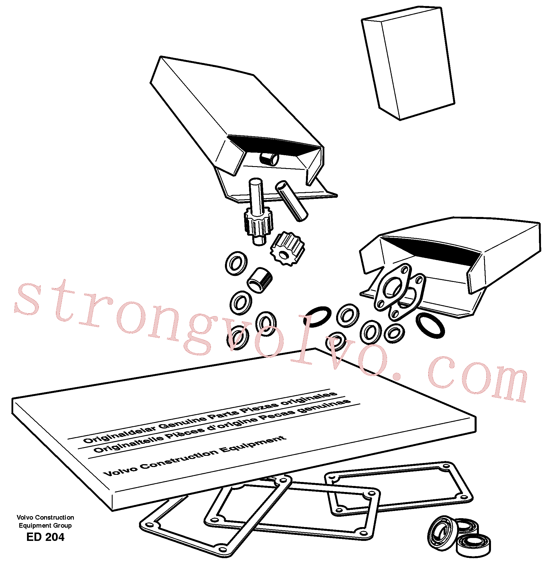 VOE4871698 Volvo Kit de reparação para a transmissão(ED204 Montagem)
