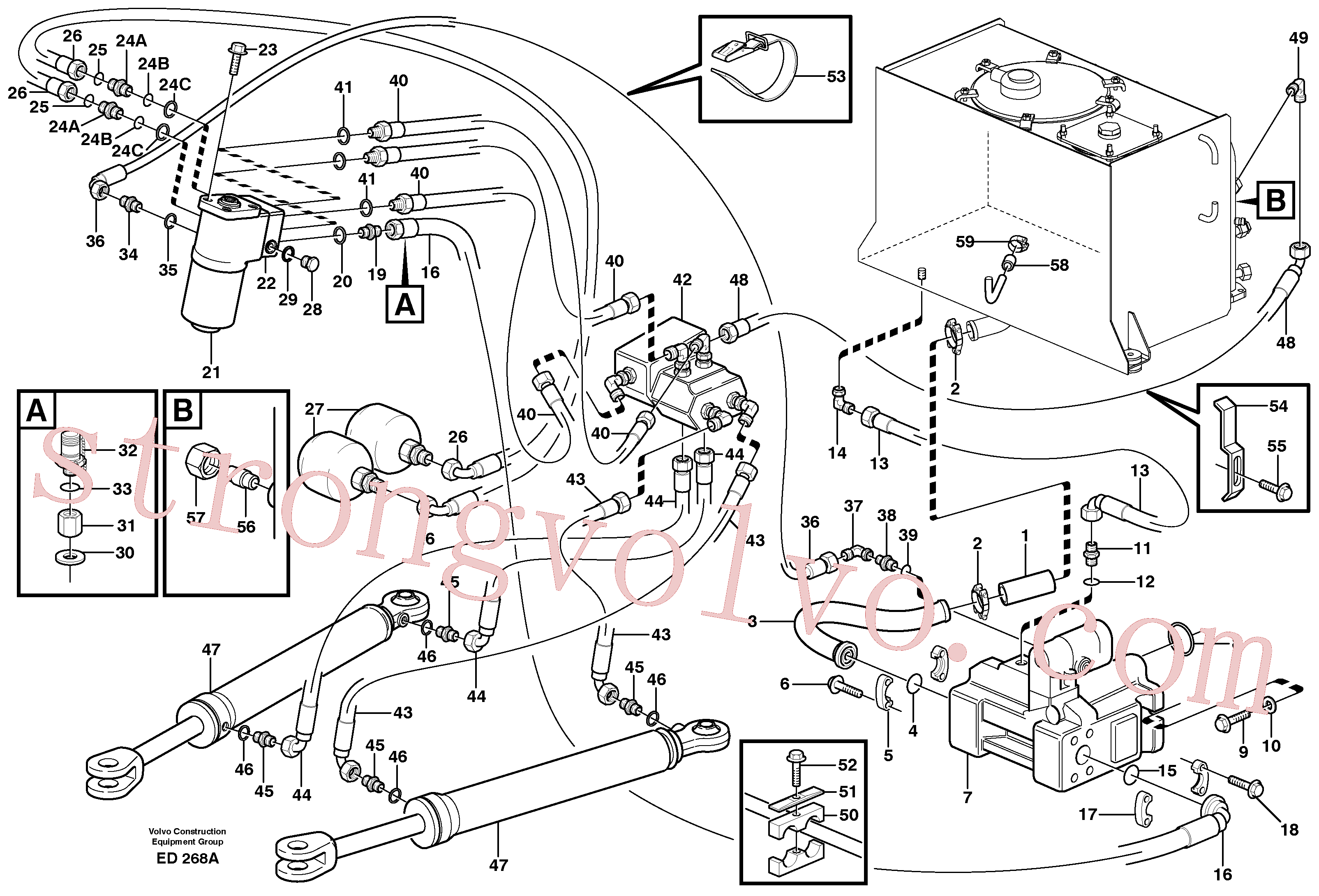 PJ4040038 Anel-o Volvo escavadeira