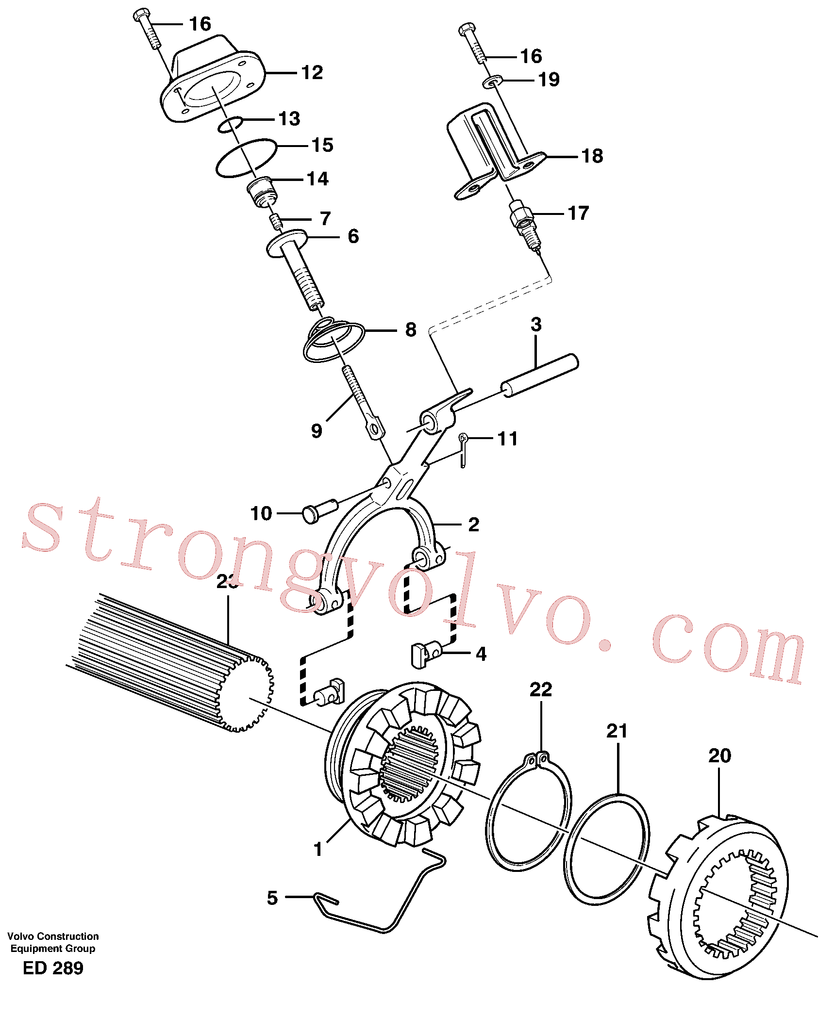 VOE11102798 Volvo Bloqueio diferencial(ED289 Montagem)