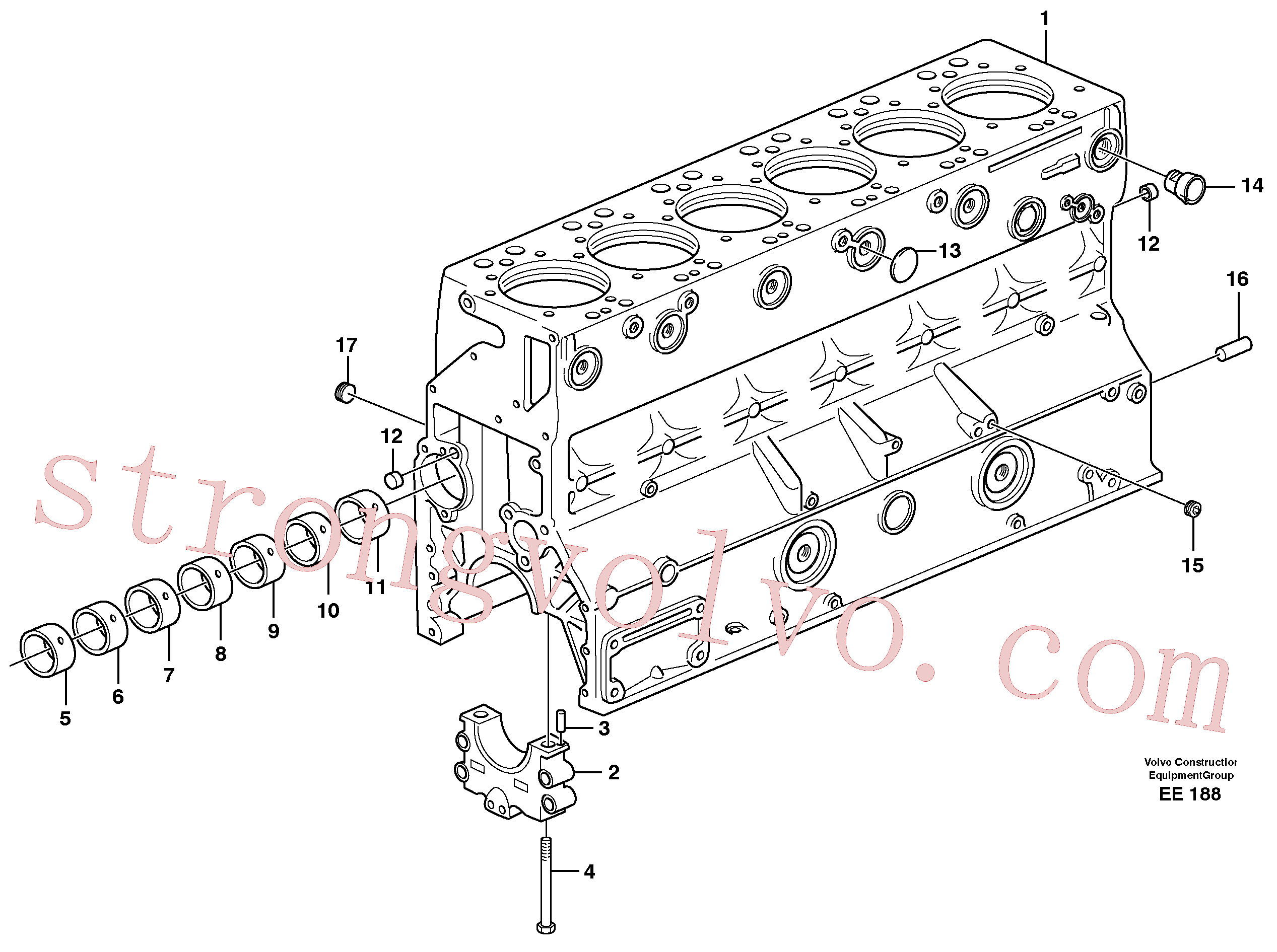 Volvo Acessórios para escavadeira VOE968145 Bujão Acessórios