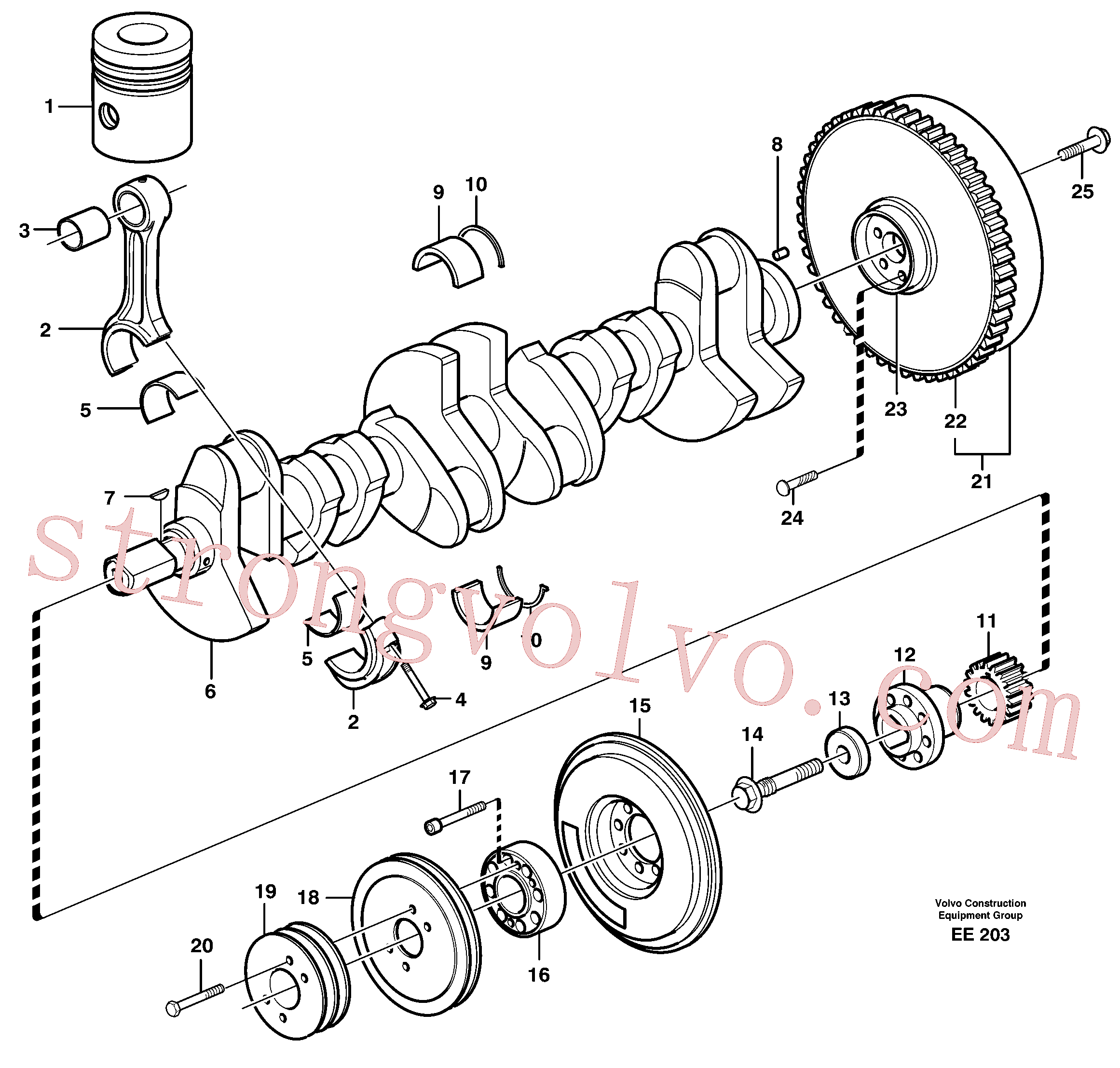 VOE950681 Volvo Cambota e peças associadas(EE203 Montagem)