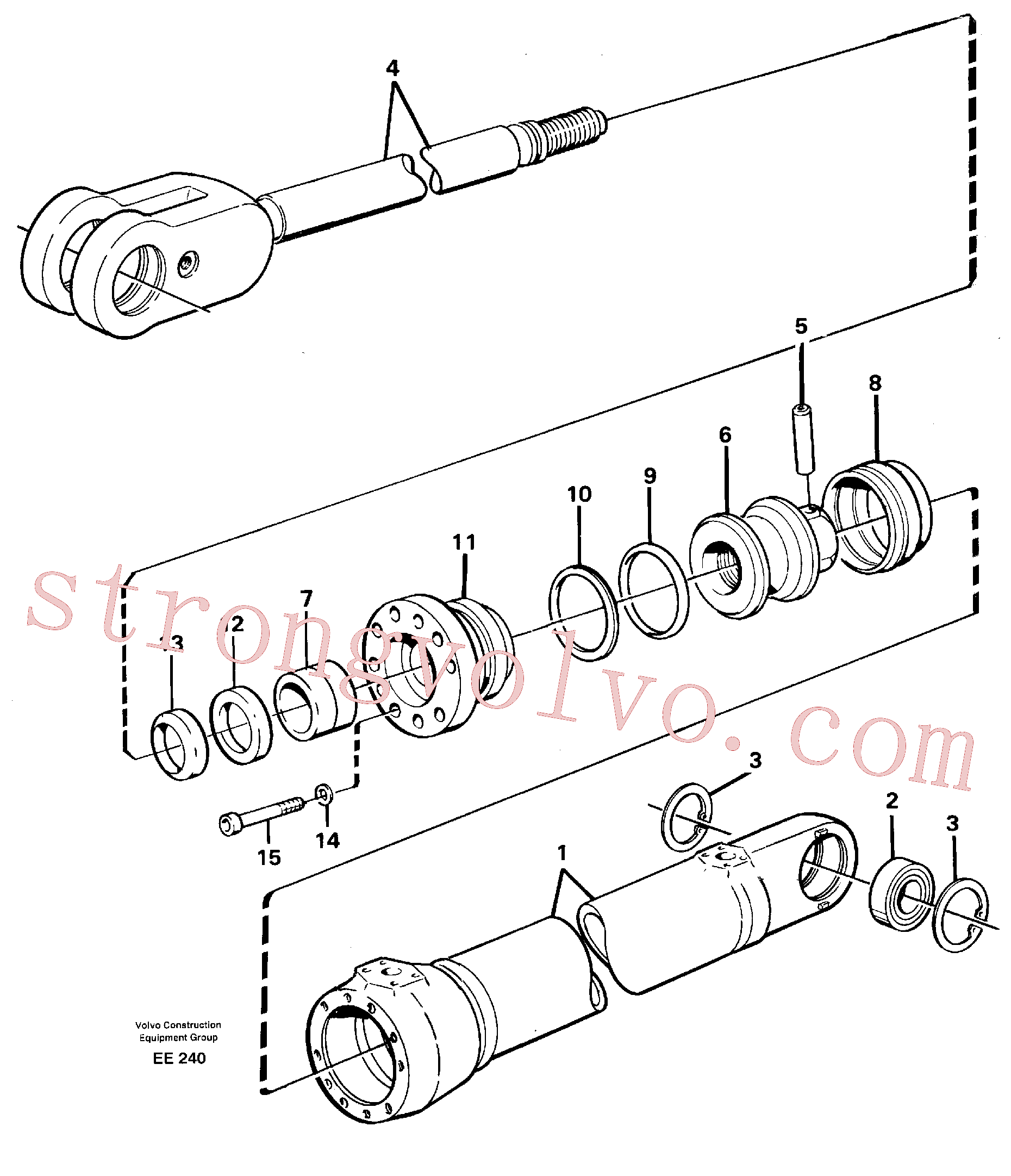 Atacado VOE4784843 Retentor biela Volvo escavadeira