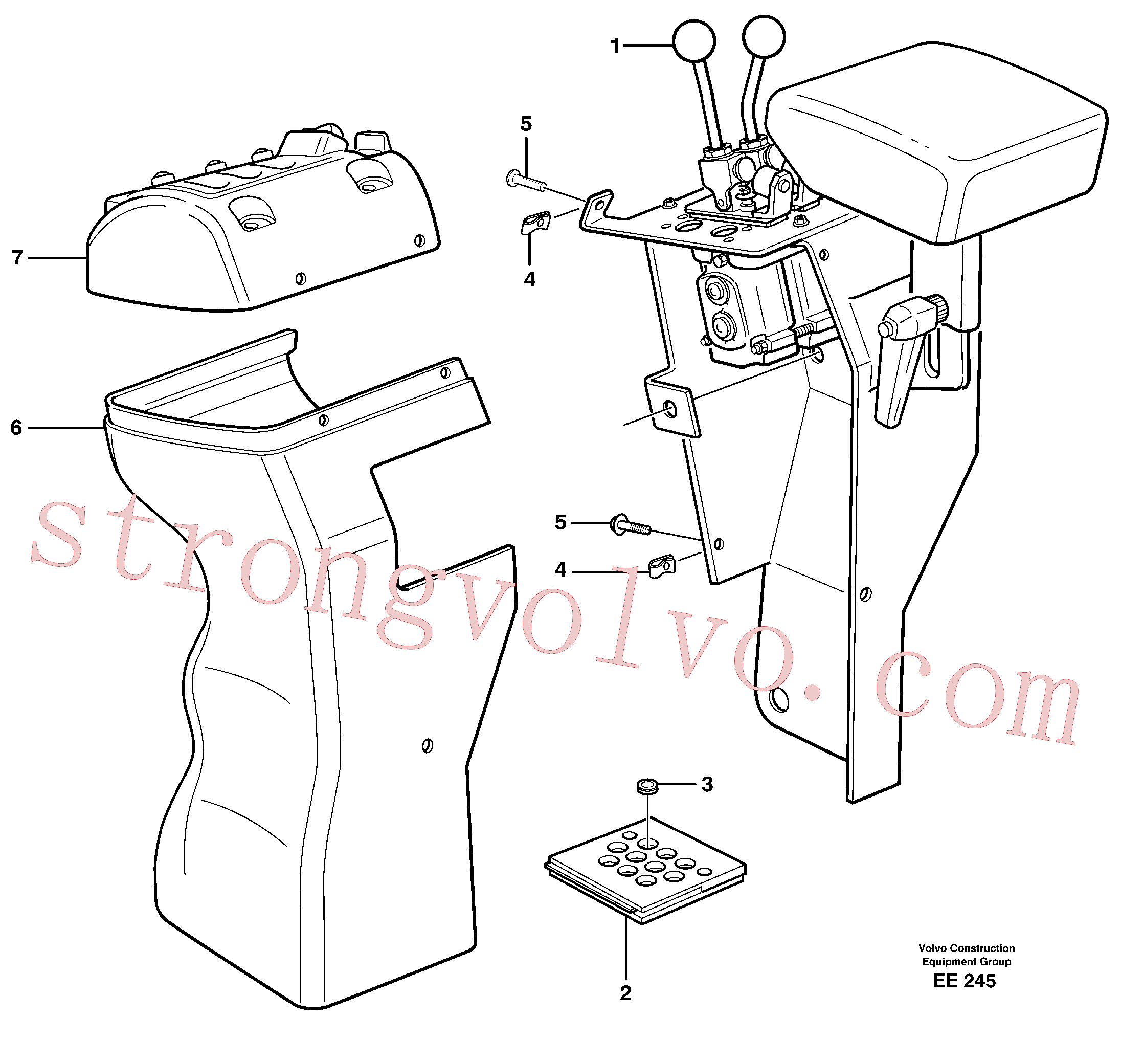 VOE941266 Volvo Cobertura para válvulas servomotoras(EE245 Montagem)