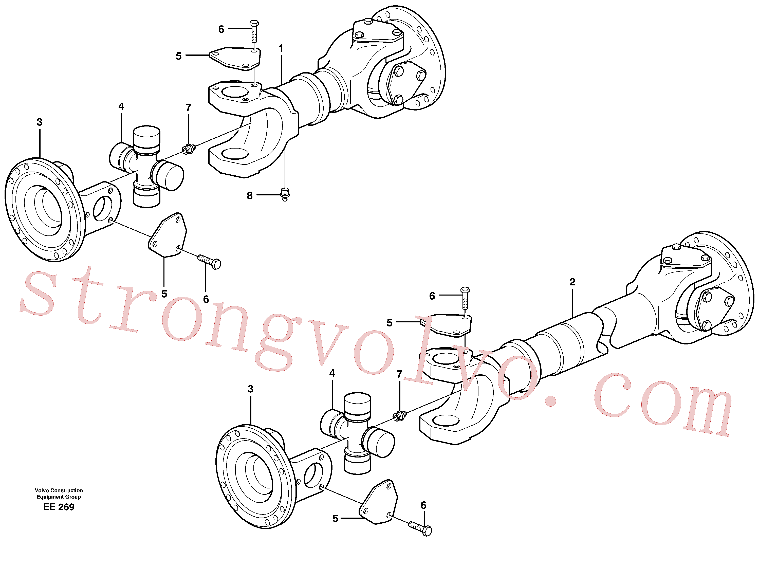 VOE11020933 Volvo Veio de hélice(EE269 Montagem)