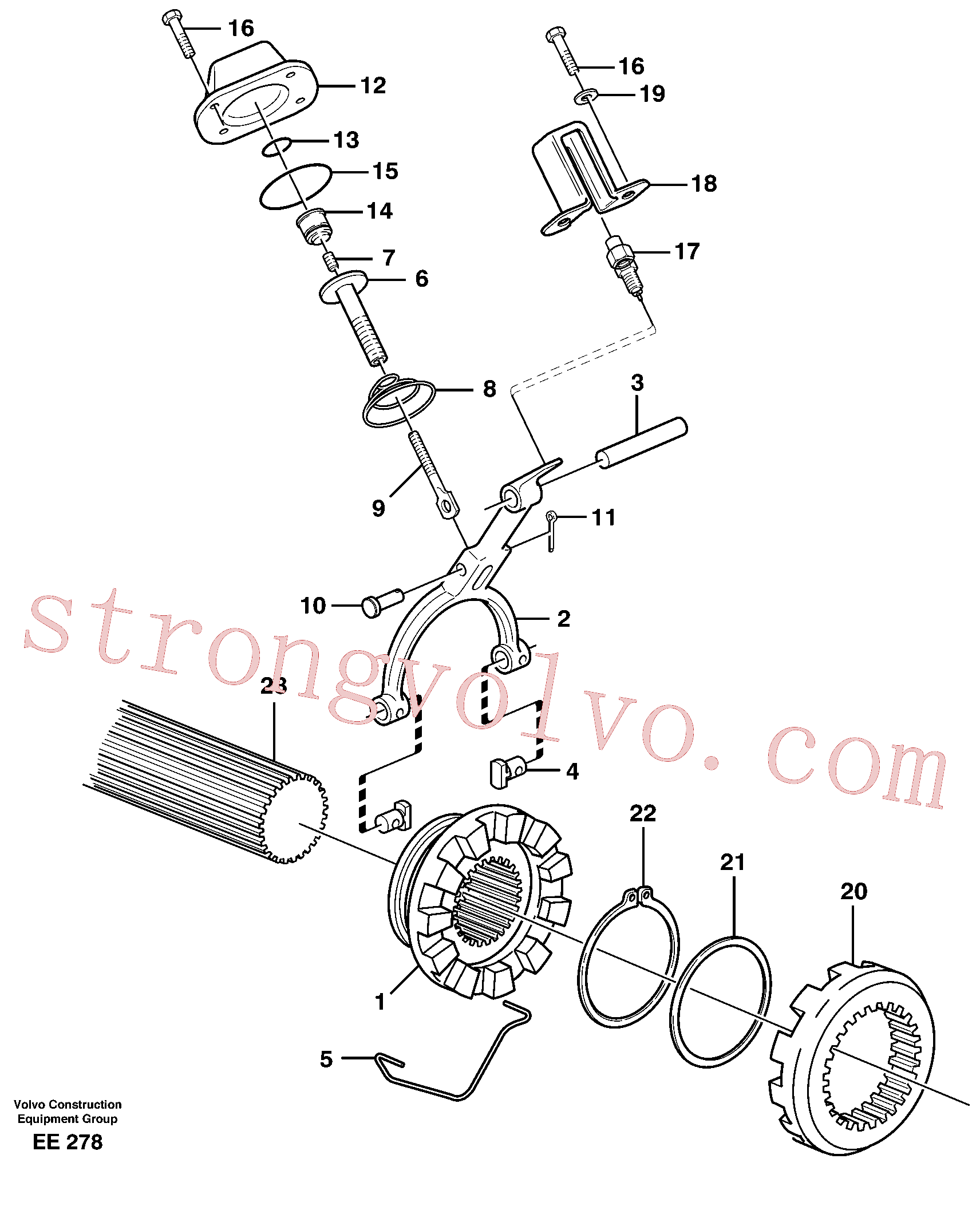 VOE11102799 Volvo Bloqueio diferencial(EE278 Montagem)