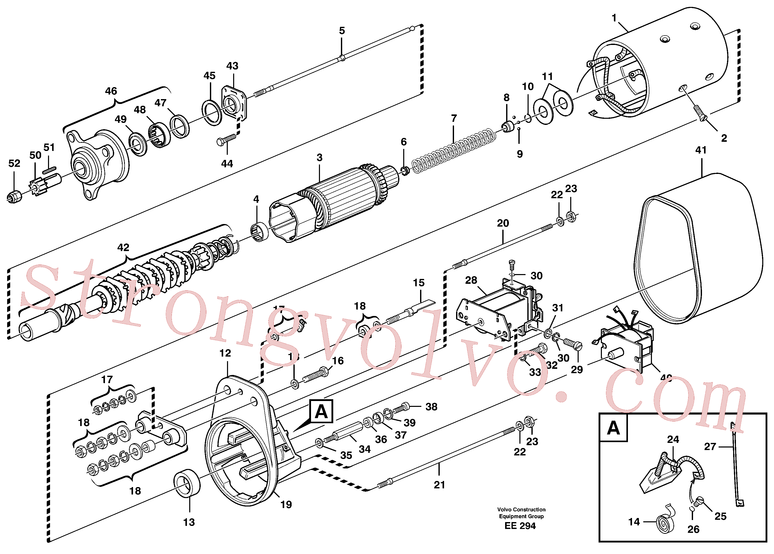 VOE13955781 Volvo Motor de arranque(EE294 Montagem)