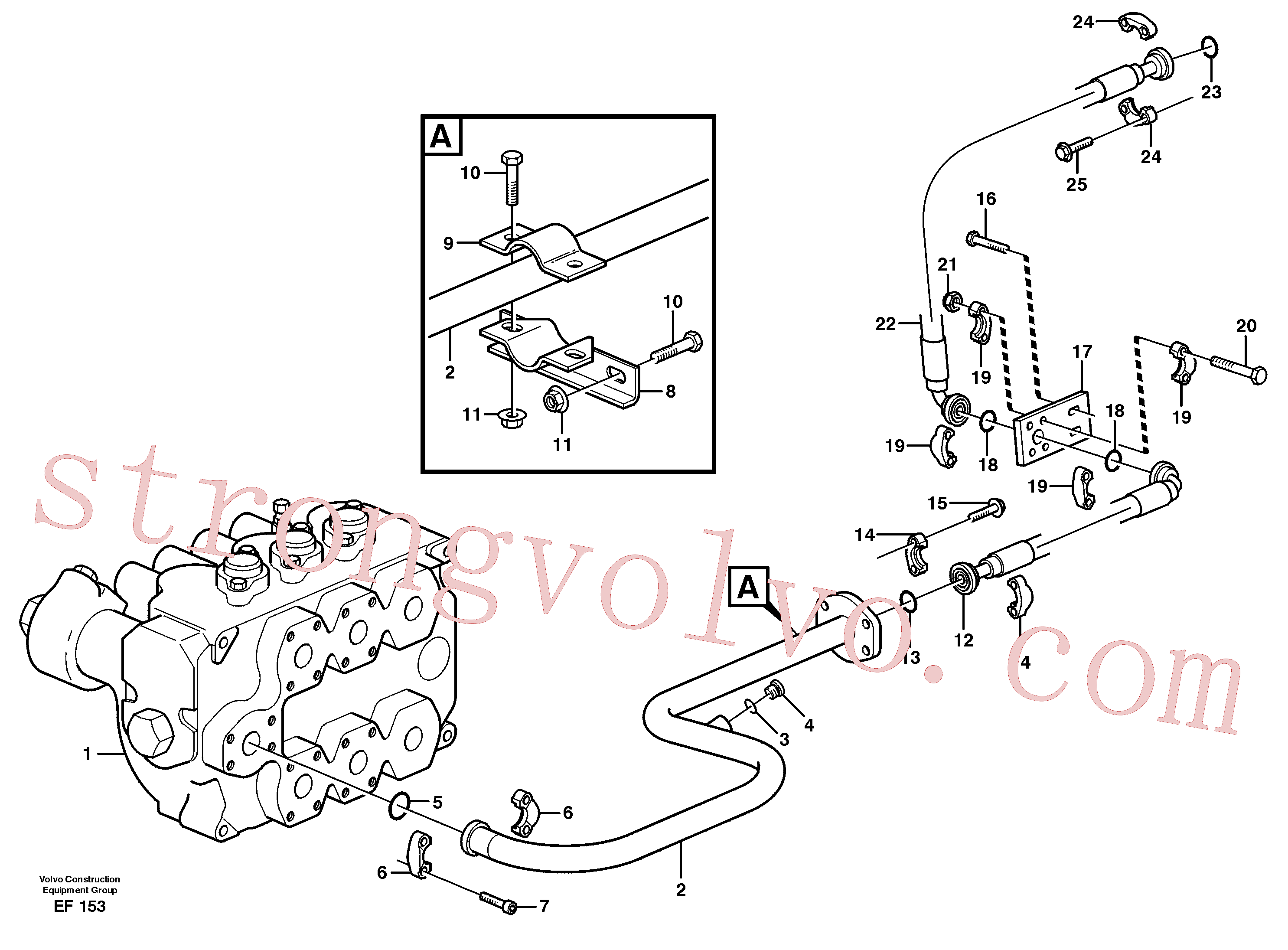 VOE962910 Parafuso sextavado Inscreva-se para Volvo Acessórios para escavadeira