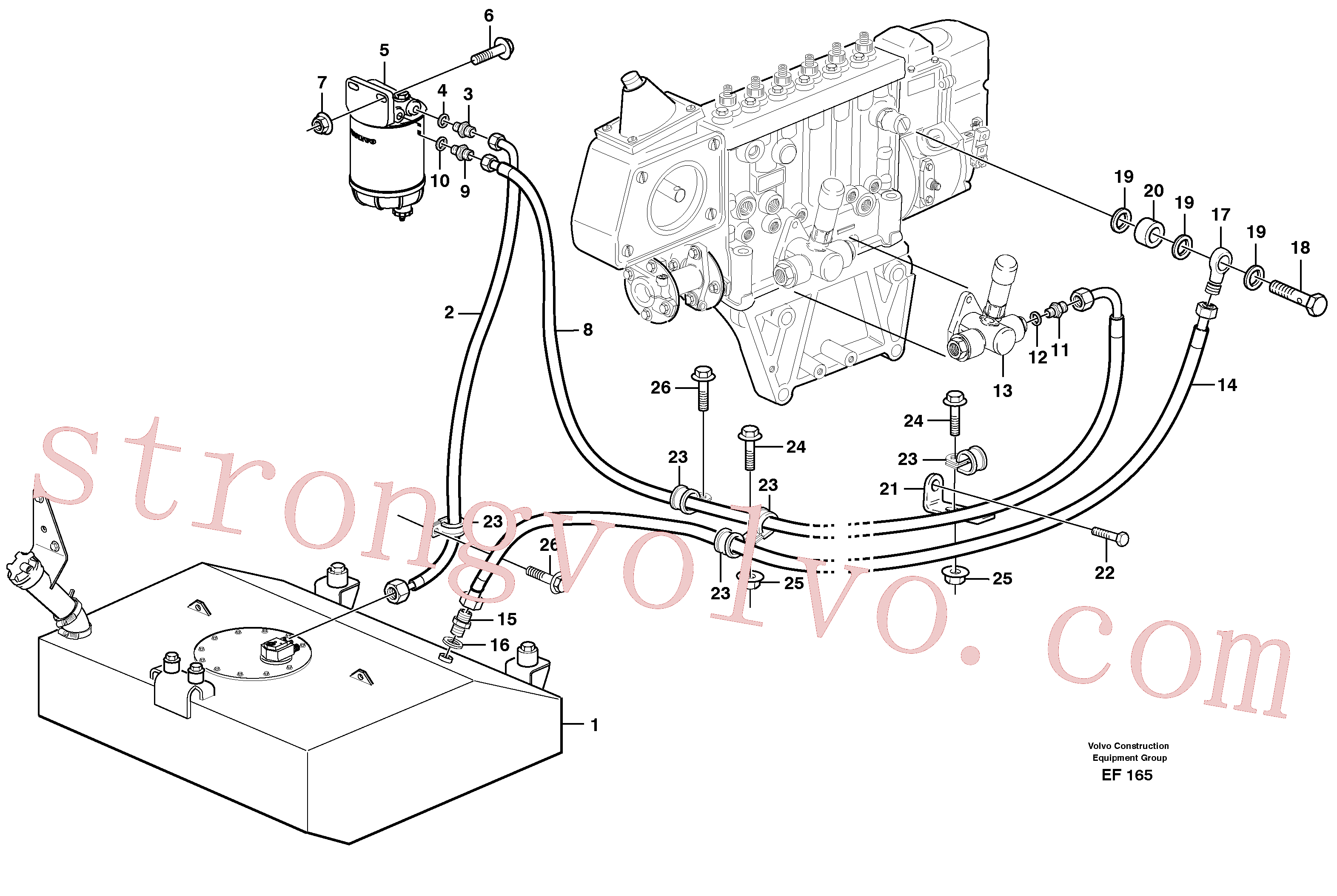 Volvo Montagem VOE965559 Suporte Acessórios