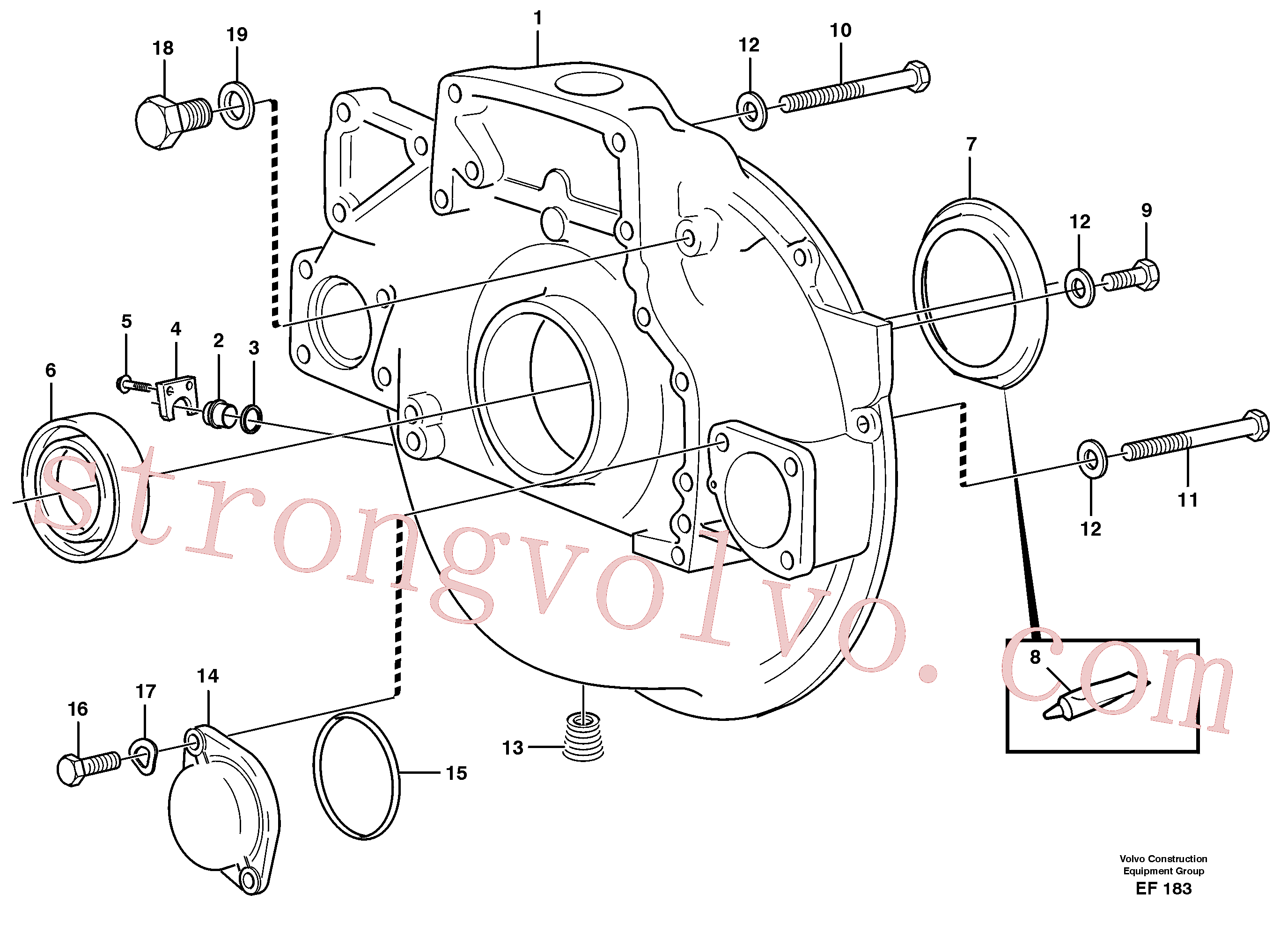 Atacado VOE20441697 Vedação Volvo escavadeira
