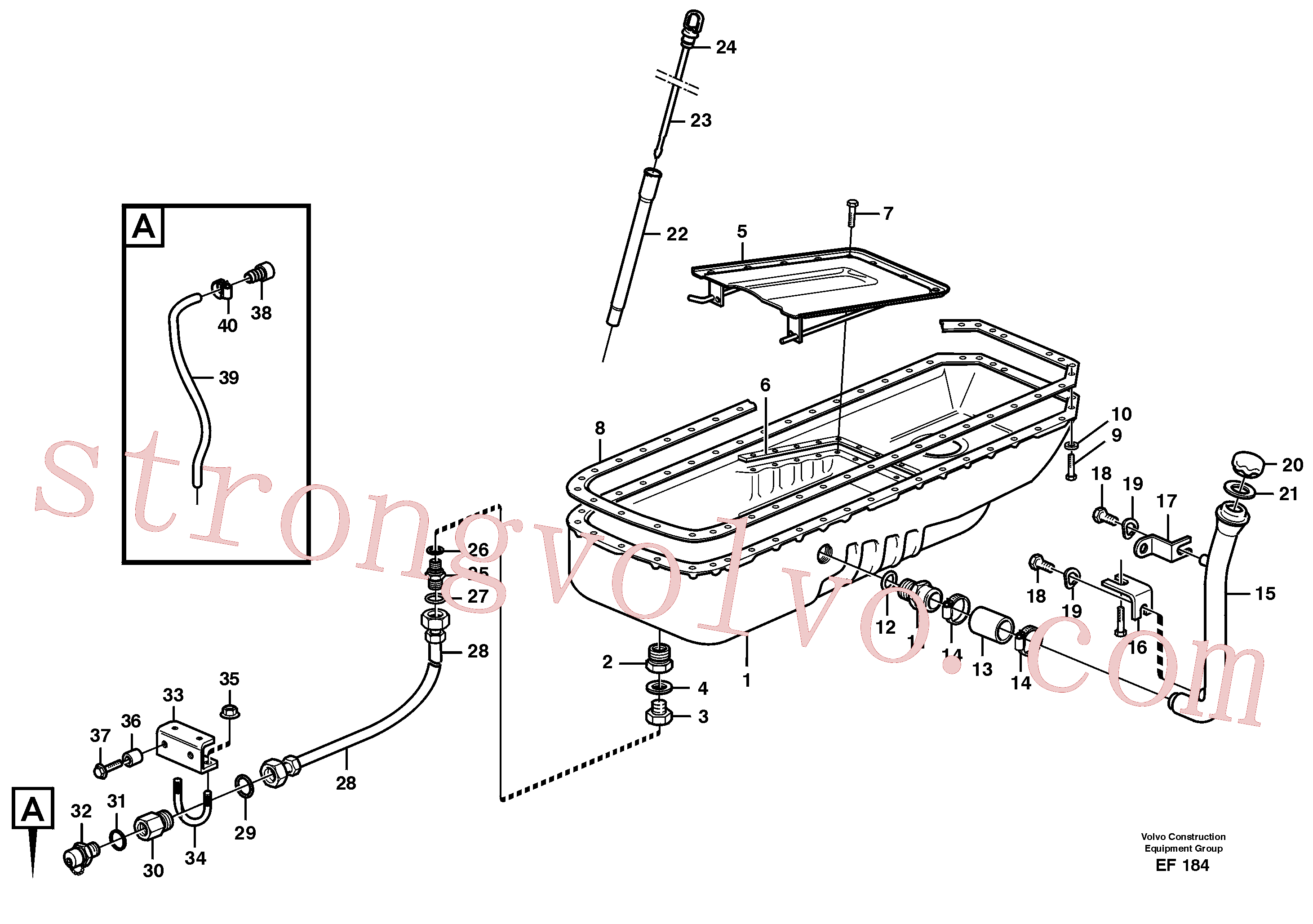 VOE11027418 Volvo Cárter de óleo(EF184 Montagem)