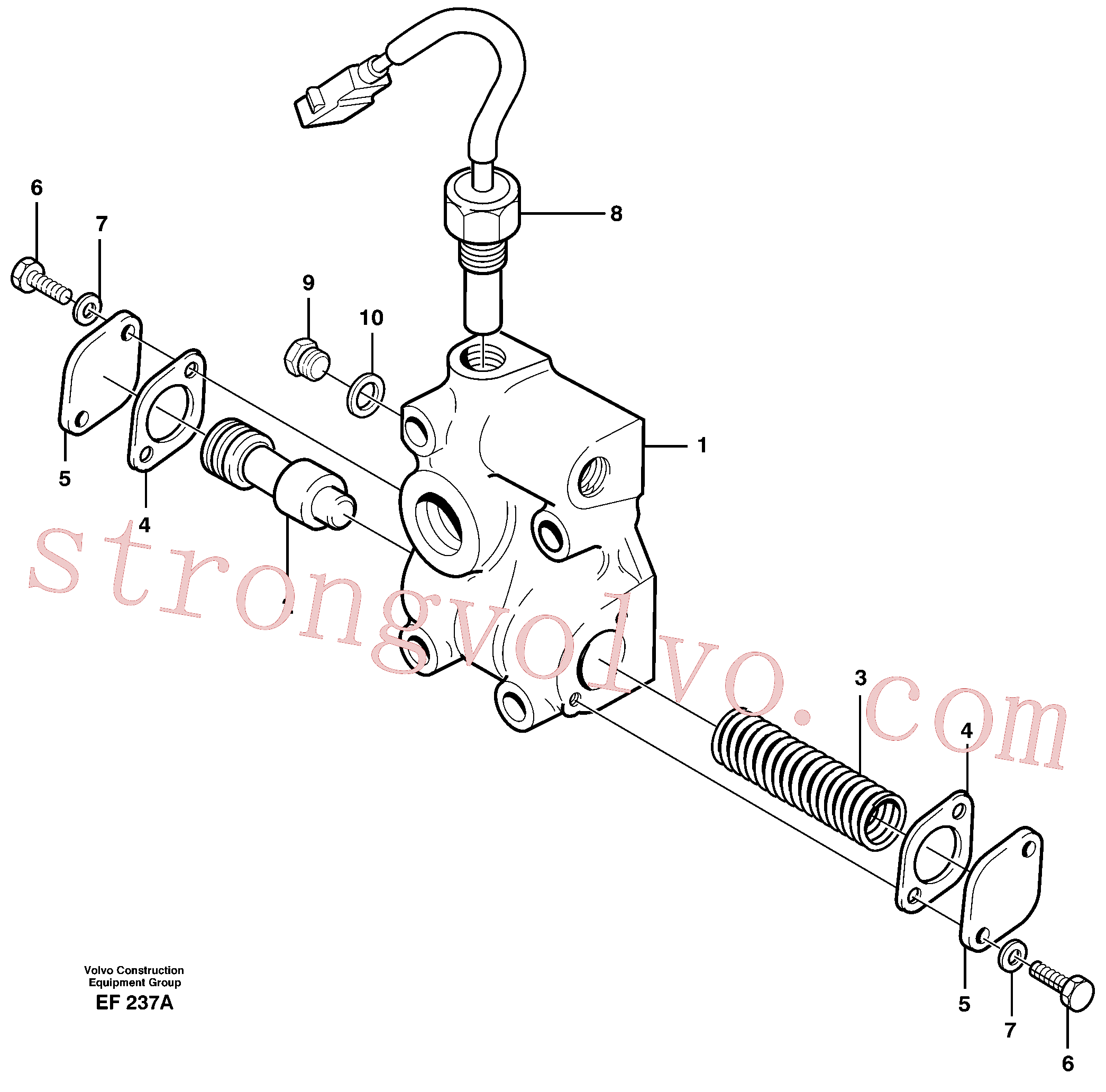 China Made VOE4718062 Capô Volvo Acessórios para escavadeira