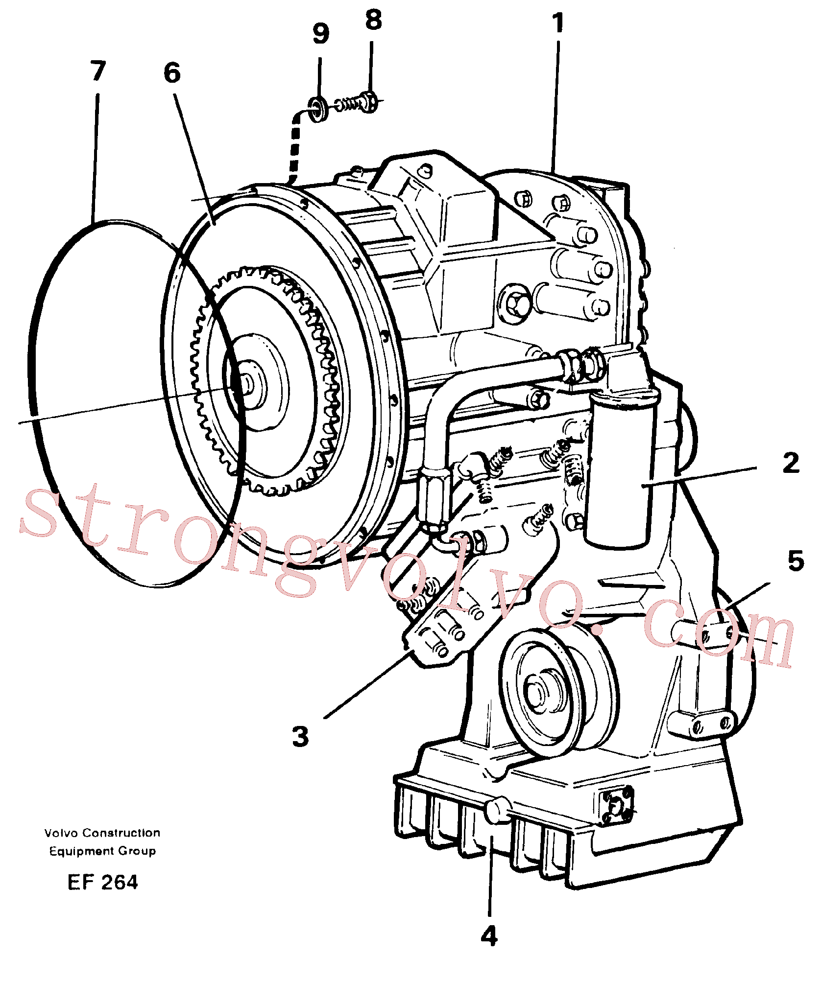 Volvo VOE22526 Transmissão hidráulica Volvo Acessórios para escavadeira