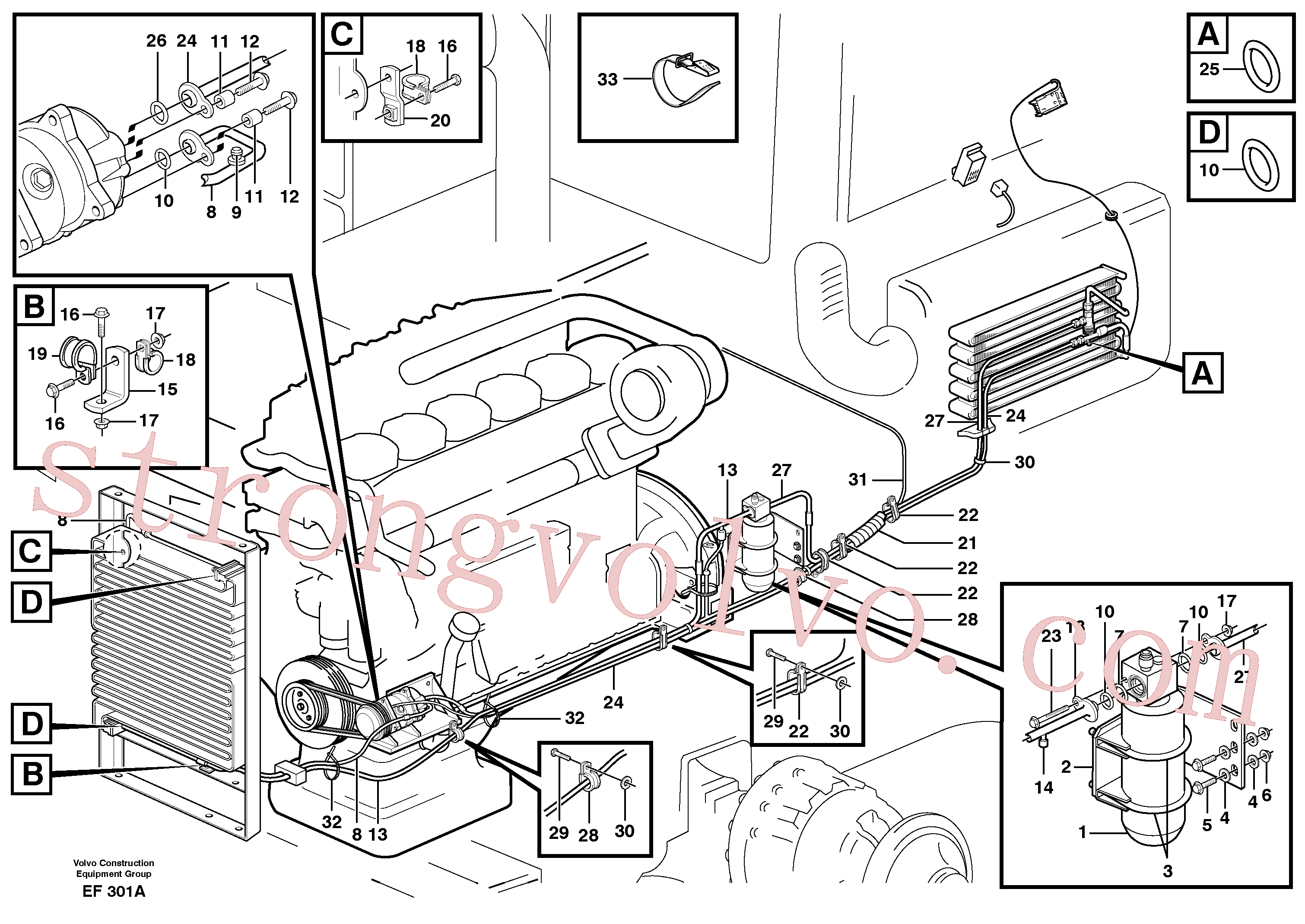 Volvo VOE11016043 Bainha Volvo Acessórios para escavadeira
