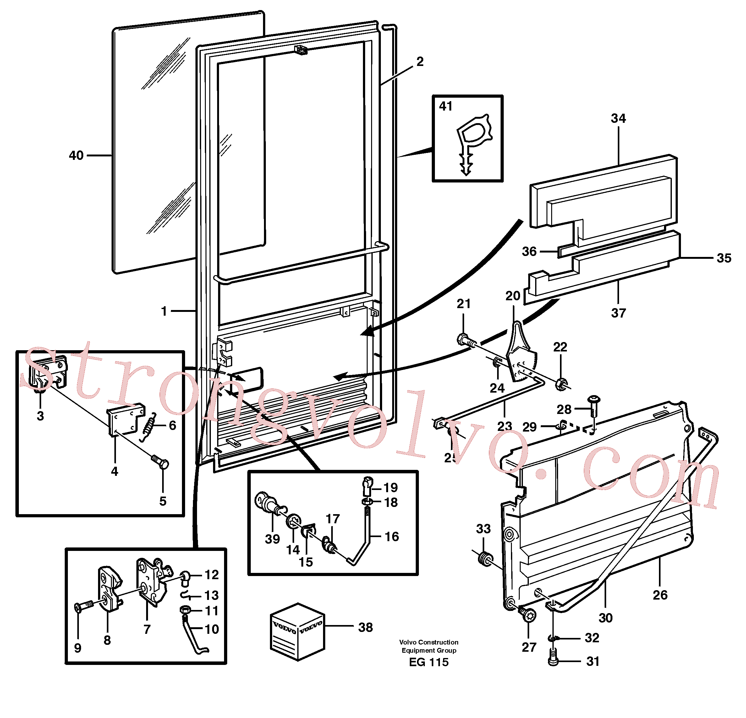 VOE971321 Volvo Porta(EG115 Montagem)