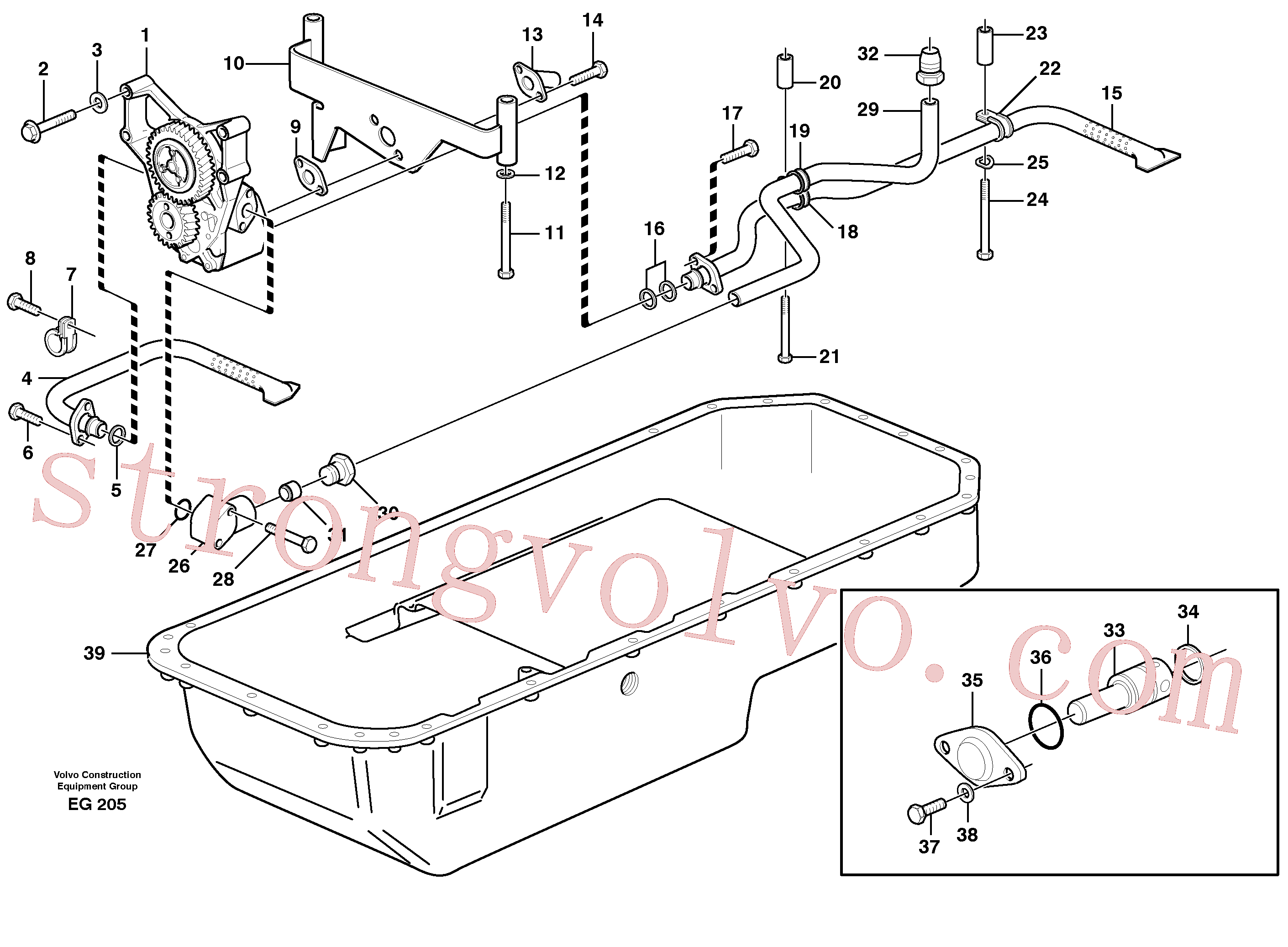 Atacado VOE980787 Cone Volvo escavadeira