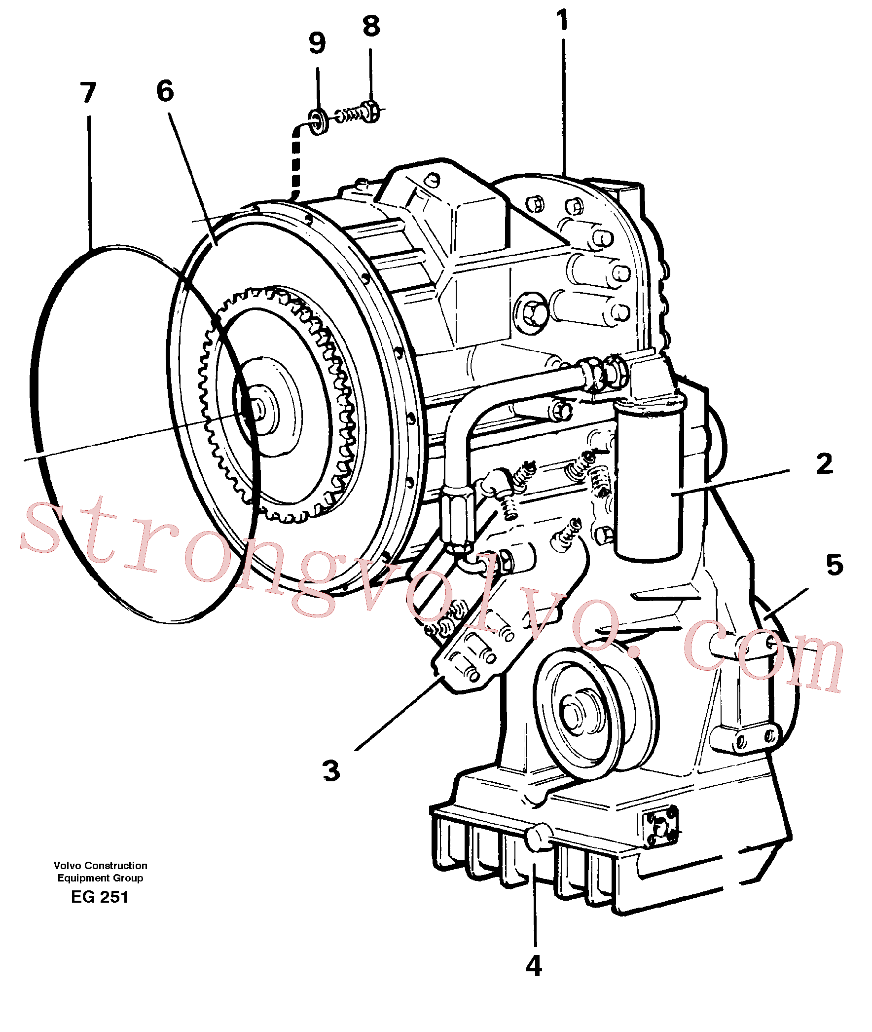 China Made VOE955550 Parafuso sextavado Volvo Acessórios para escavadeira