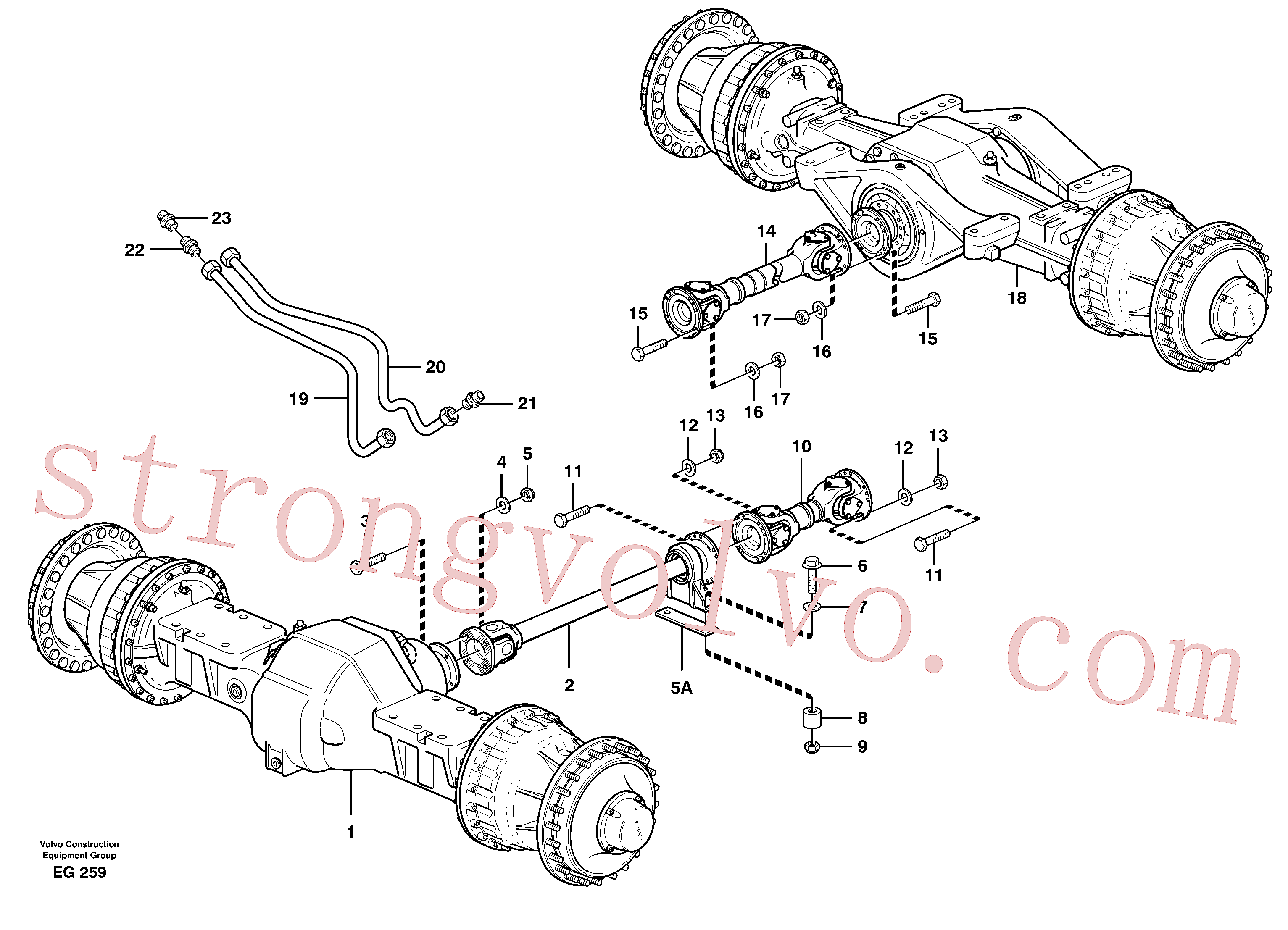 VOE981316 Volvo Veios propulsores com acessórios(EG259 Montagem)