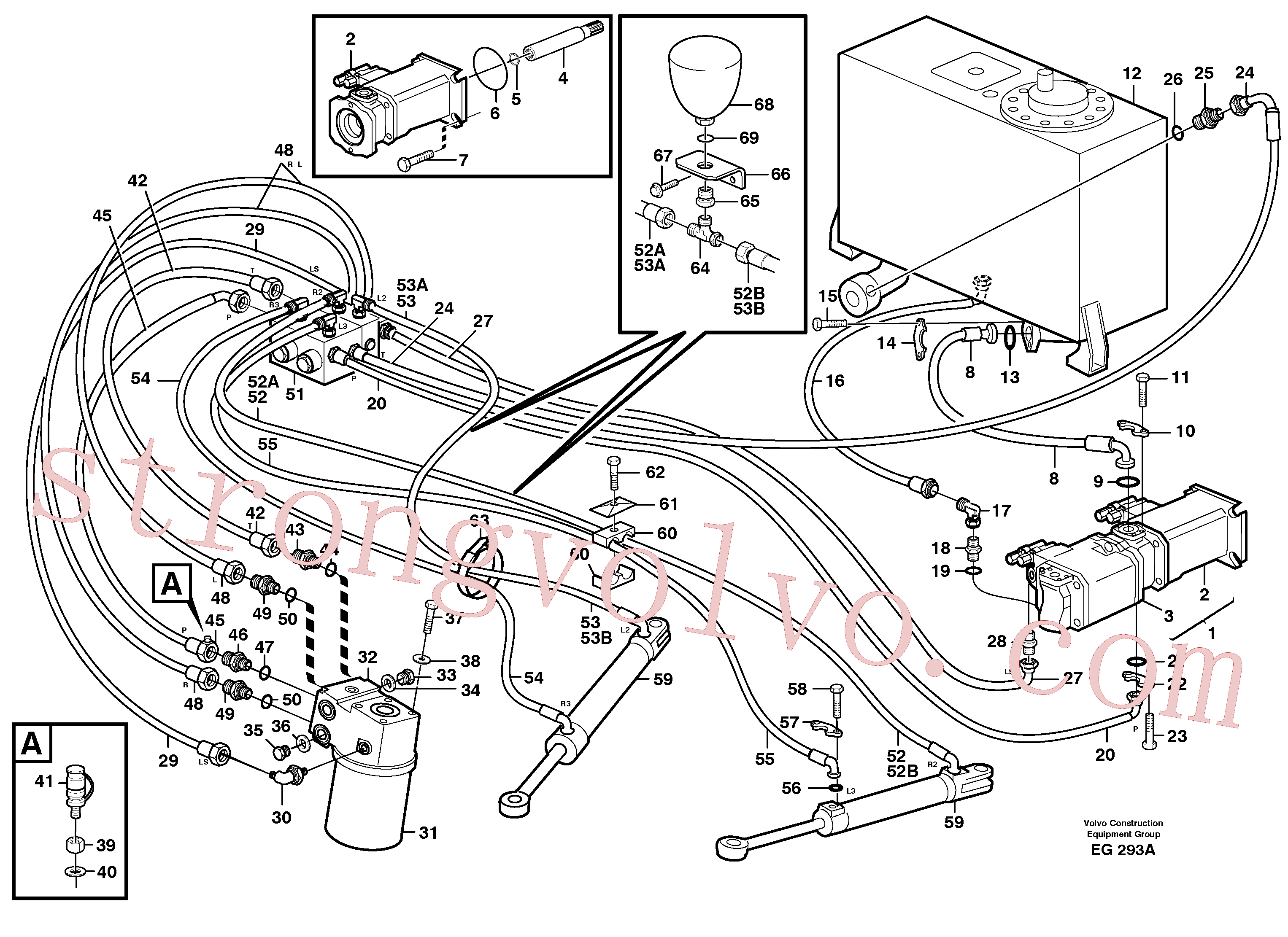 VOE914515 Volvo Sistema de direcção(EG293A Montagem)