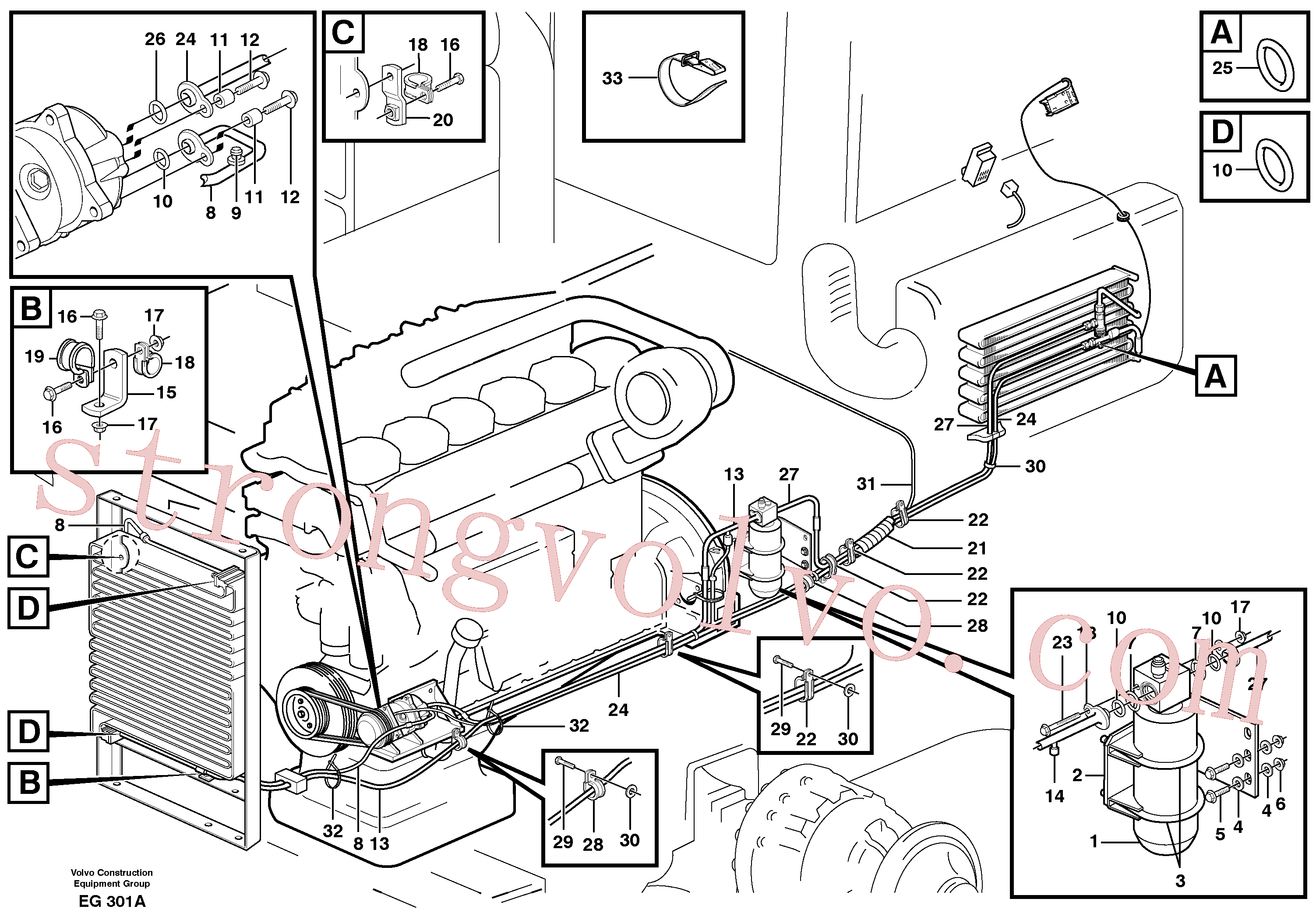 Volvo Montagem VOE4780910 Bainha Acessórios