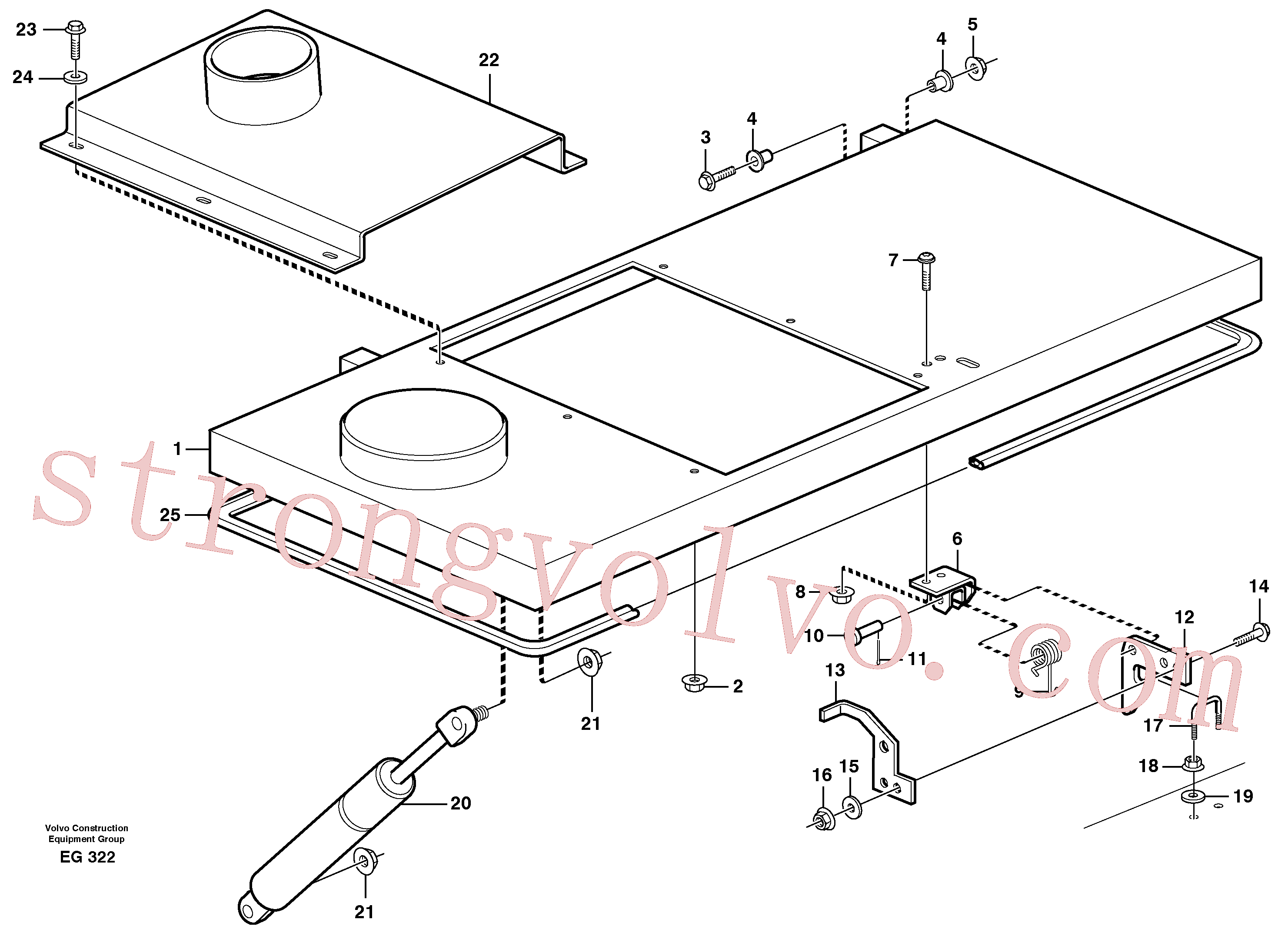 Atacado SA9323-01808 Chaveta fendida Volvo escavadeira