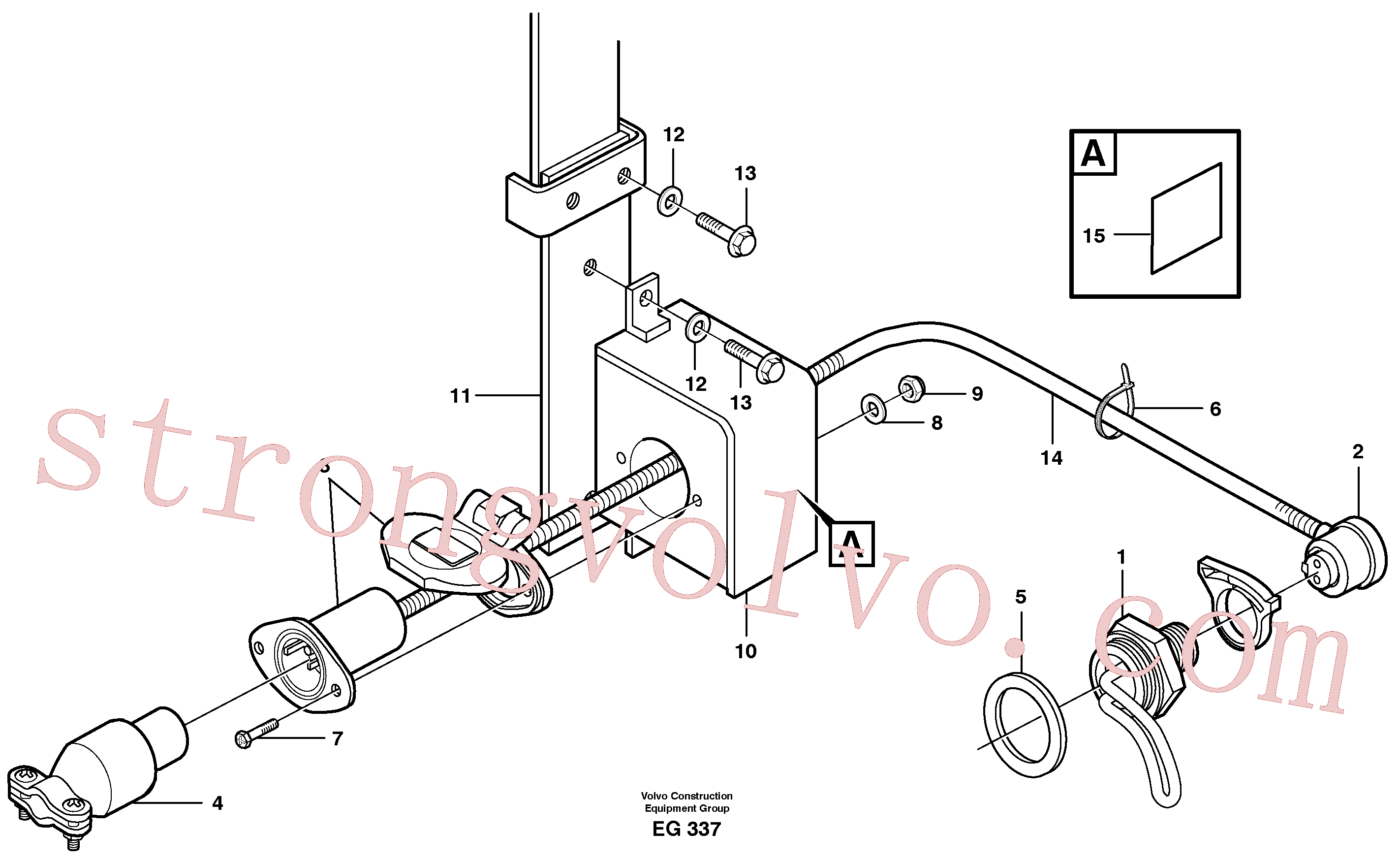 VOE956064 Parafuso phillips Inscreva-se para Volvo Acessórios para escavadeira