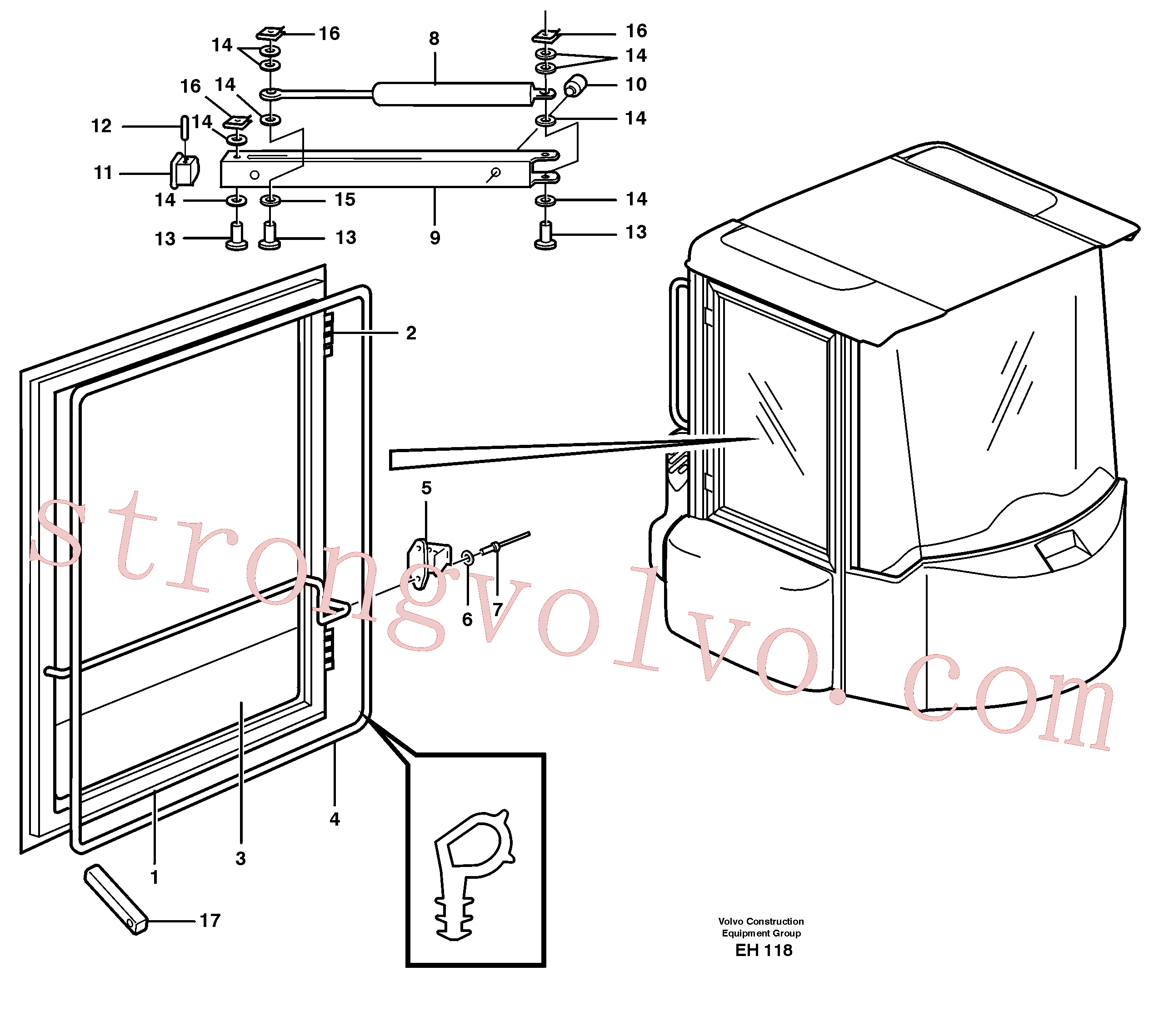 Atacado VOE965596 Rebite cego Volvo escavadeira