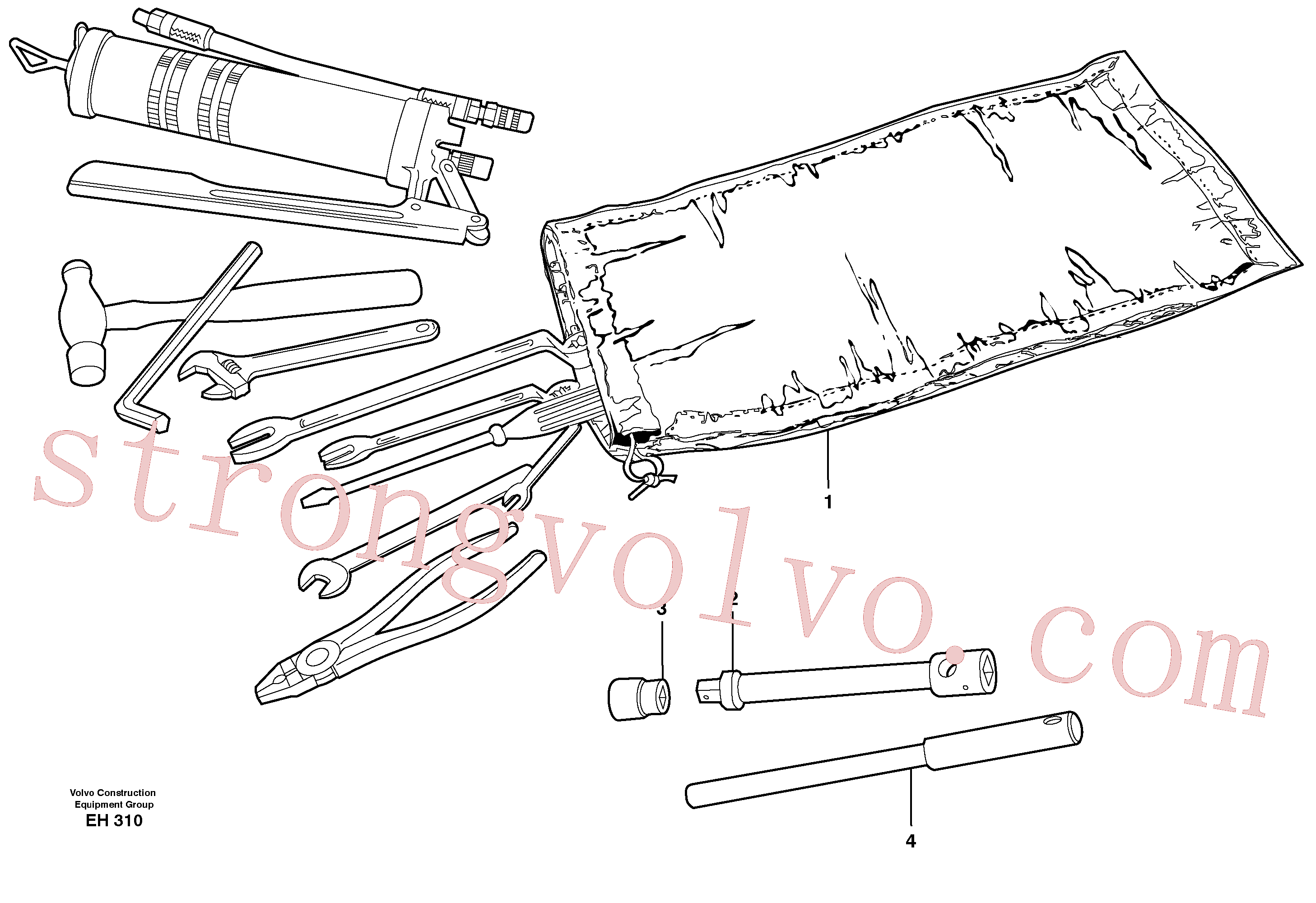 VOE14013338 Volvo Ferramentas(EH310 Montagem)